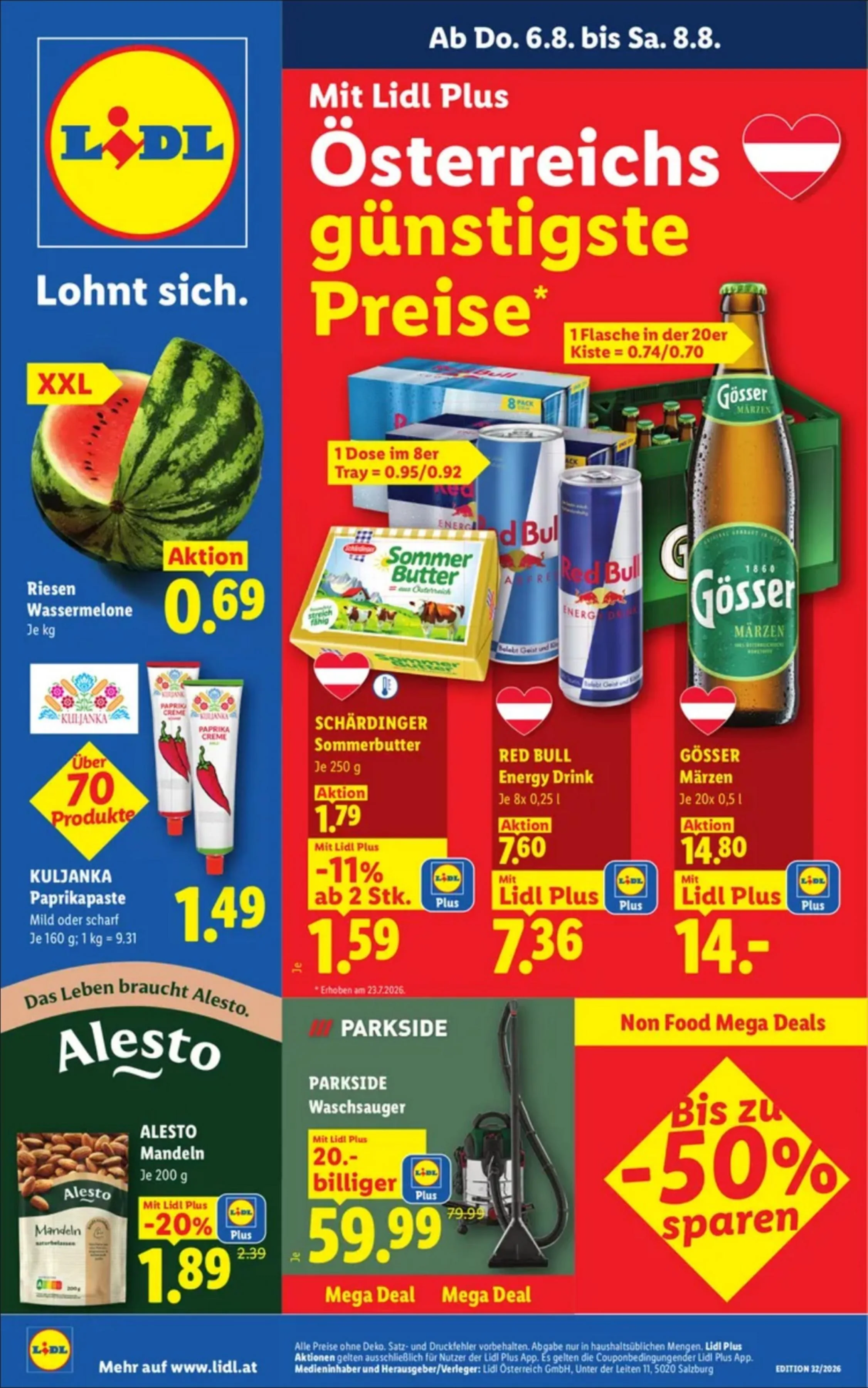 Lidl akciós újság Ausztria 08.06–08.12