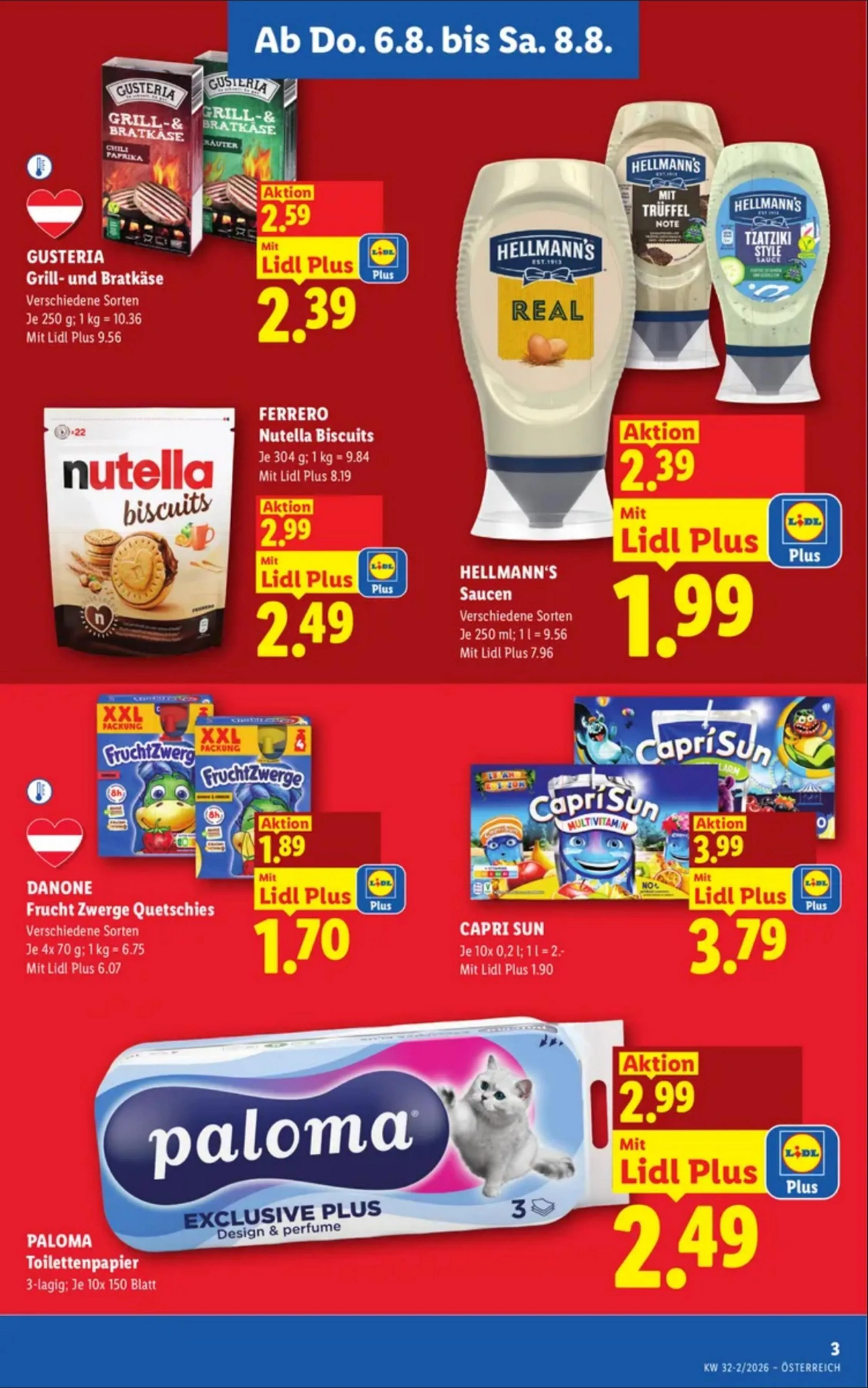 Lidl akciós újság Ausztria 08.06–08.12 – 3. oldal