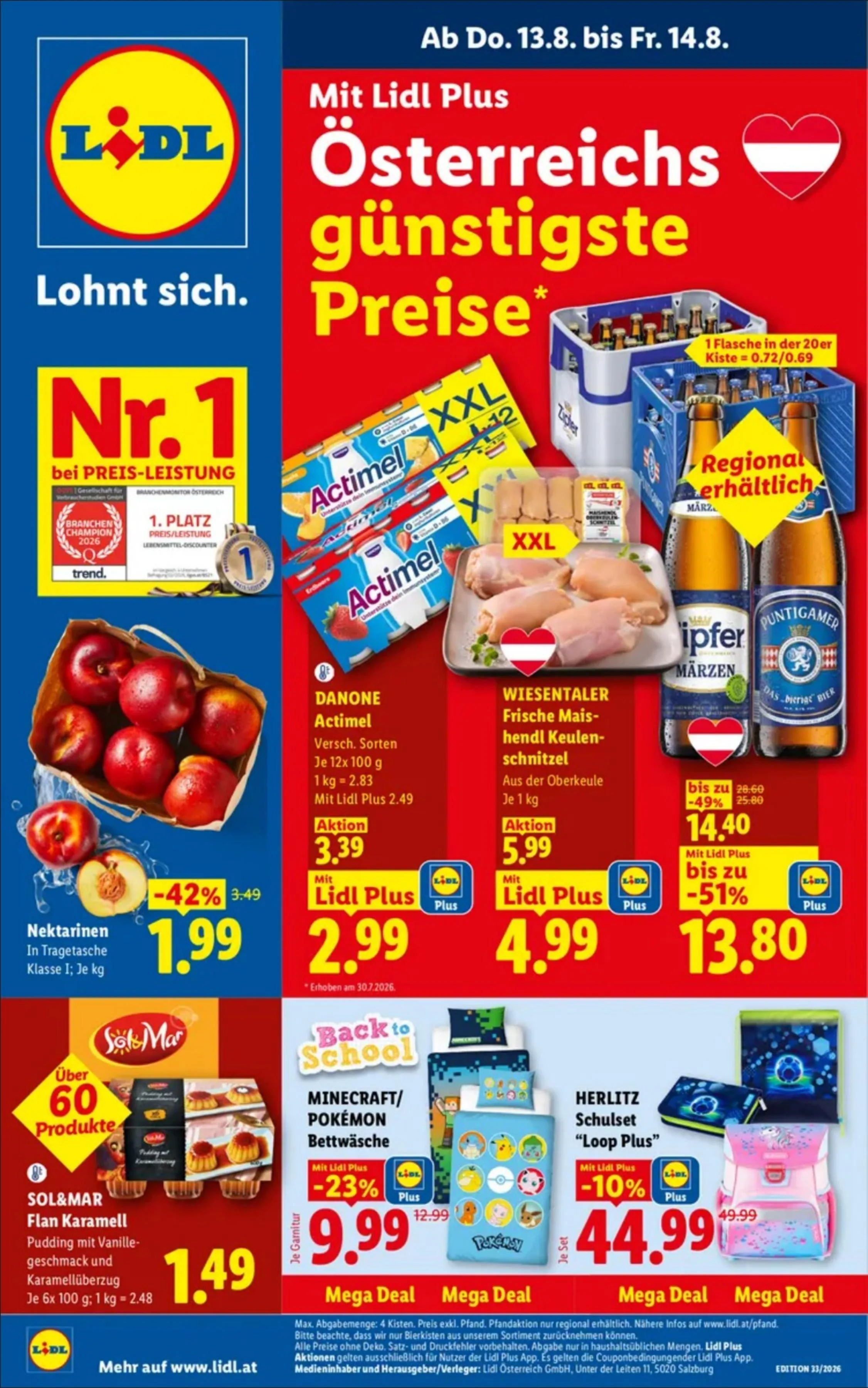Lidl akciós újság Ausztria 08.13–08.19