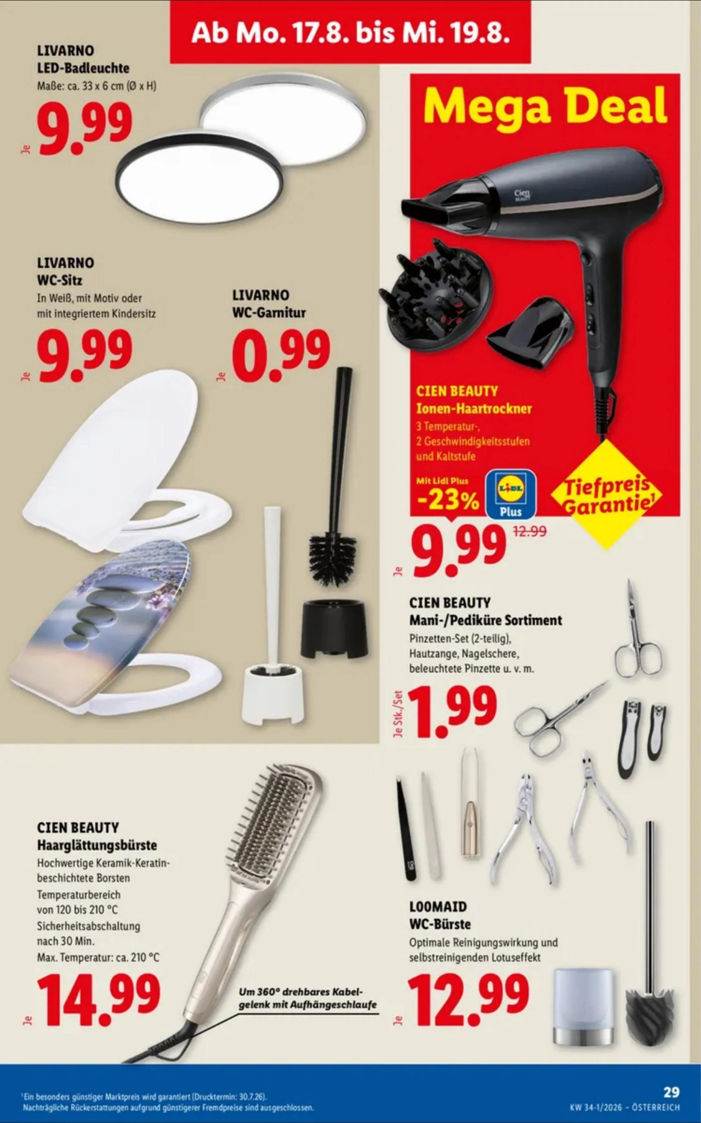 Lidl akciós újság Ausztria 08.13–08.19 – 36. oldal