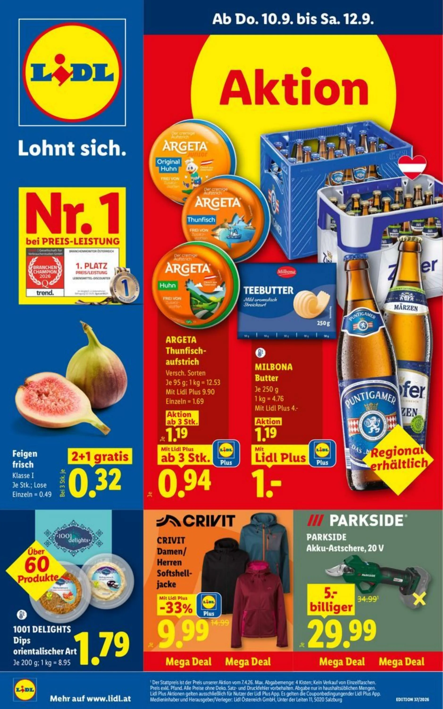 Lidl akciós újság Ausztria 09.10–09.16