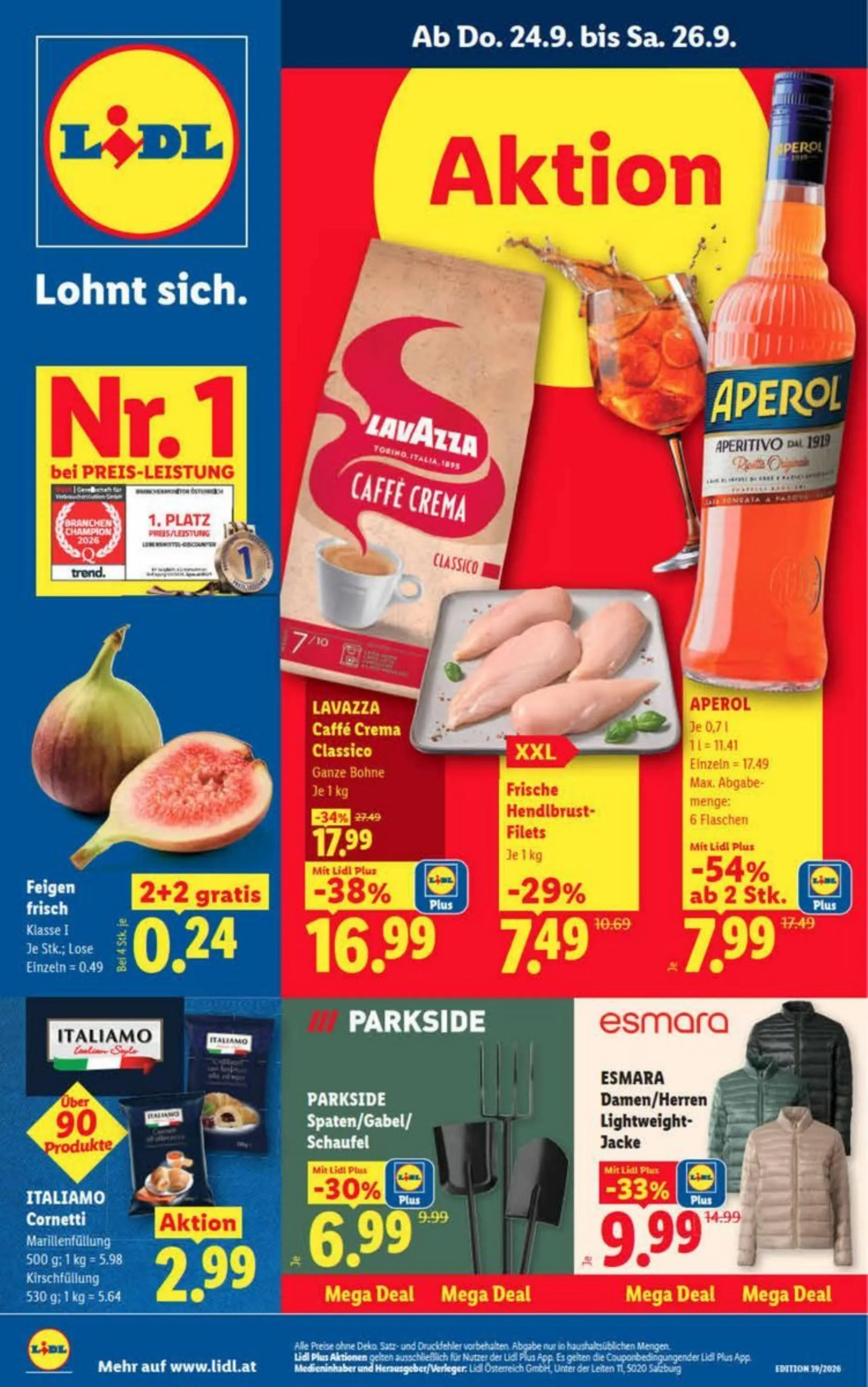 Lidl akciós újság Ausztria 09.24–09.30