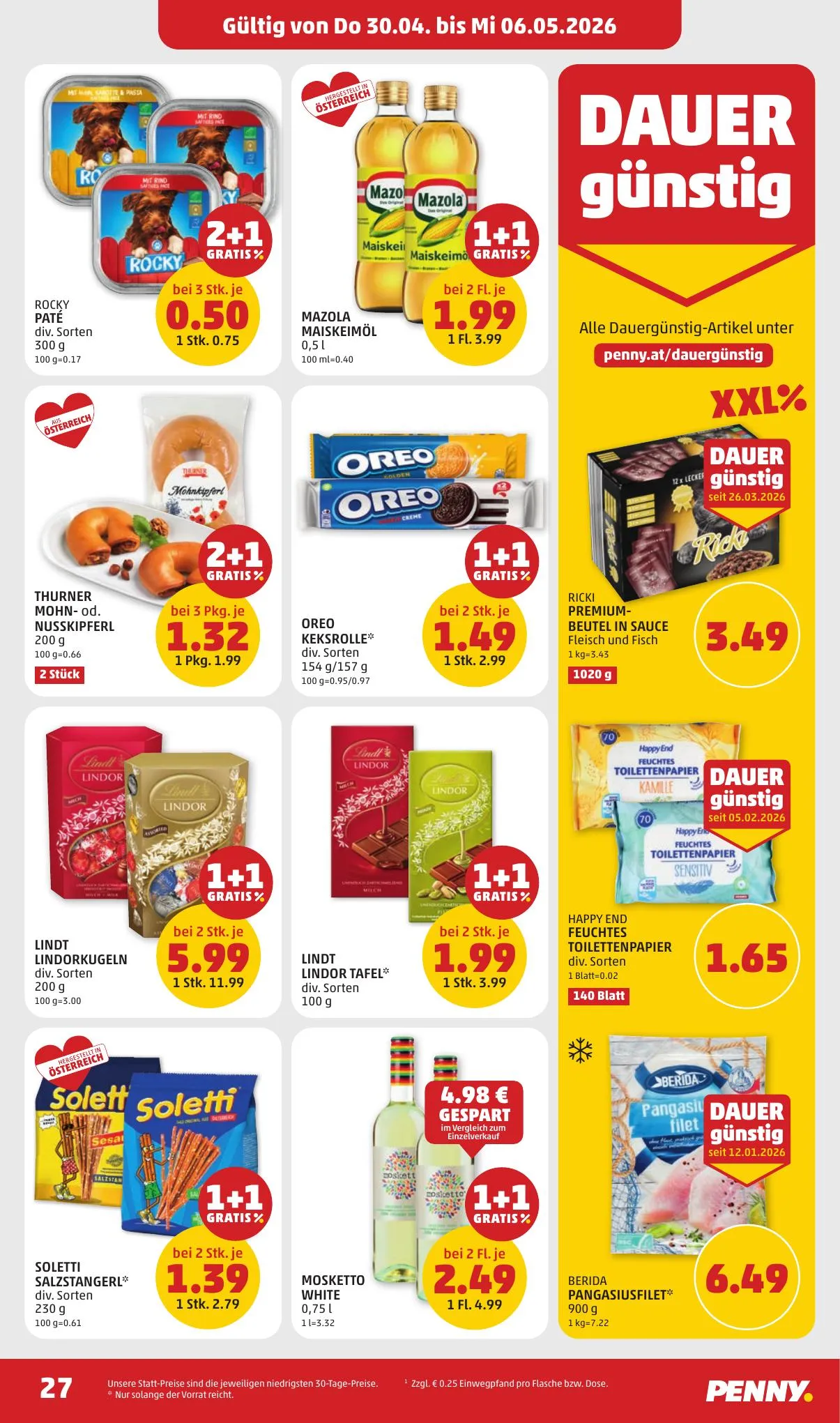Penny akciós újság Ausztria 04.30–05.06 – 27. oldal