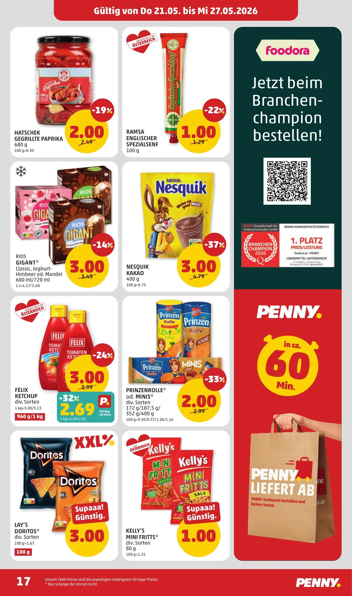 Penny akciós újság Ausztria 05.21–05.27 – 17. oldal
