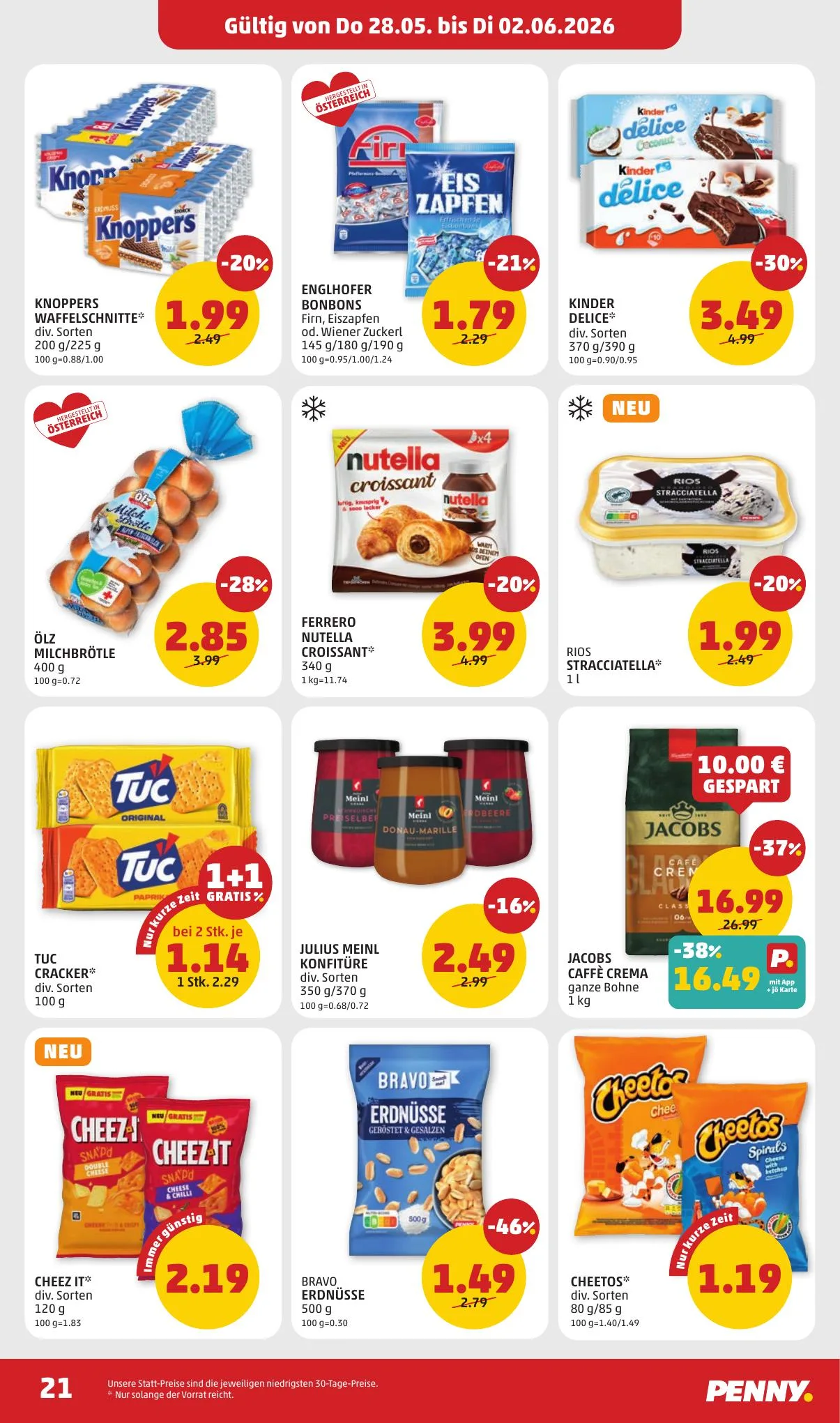 Penny akciós újság Ausztria 05.28–06.02 – 21. oldal