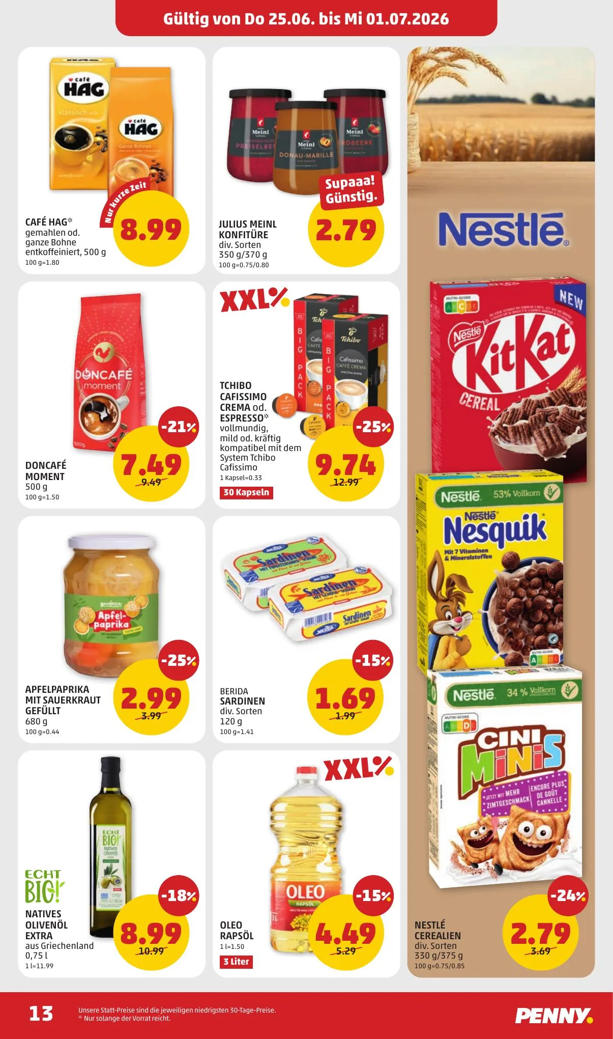 Penny akciós újság Ausztria 06.25–07.01 – 13. oldal