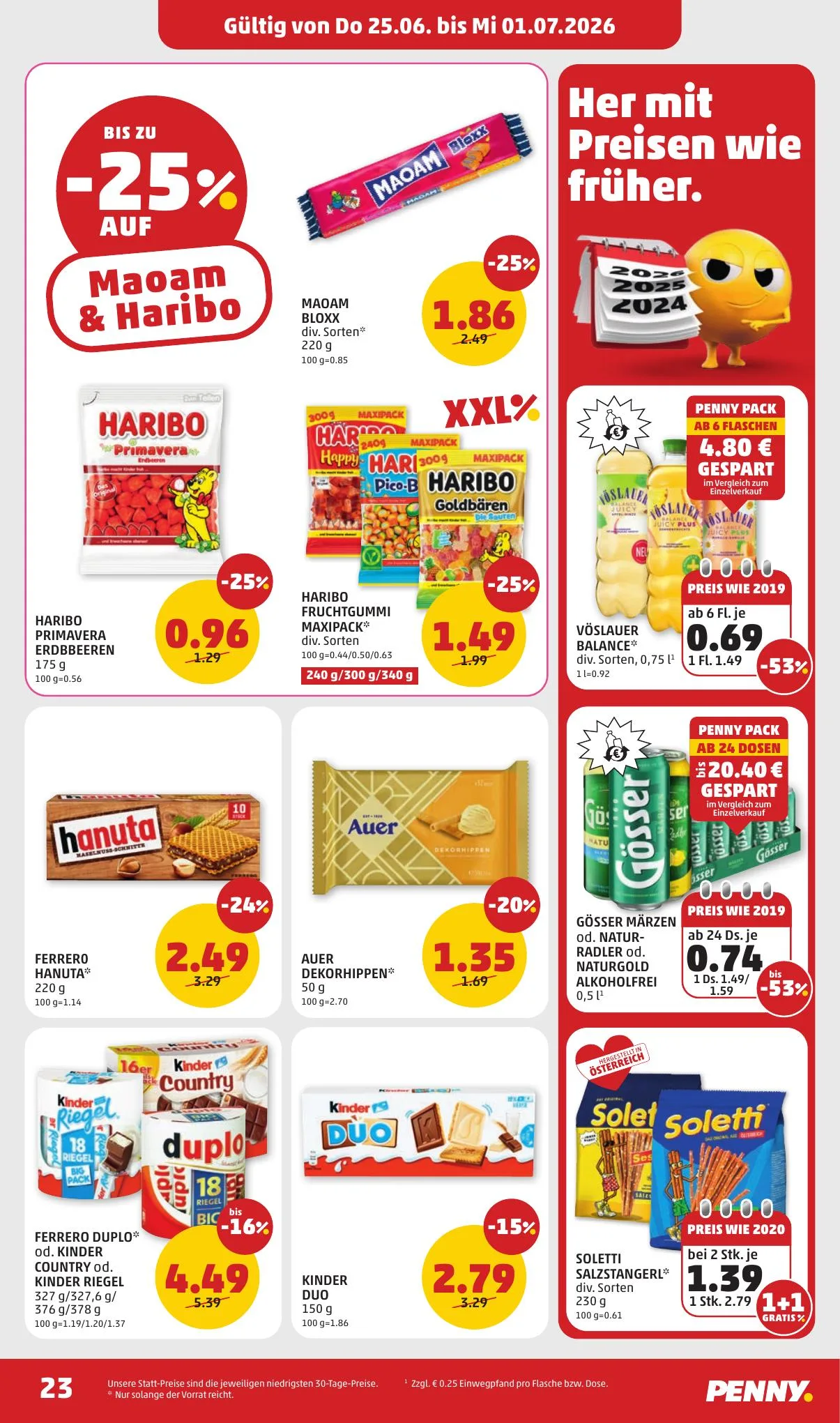 Penny akciós újság Ausztria 06.25–07.01 – 23. oldal