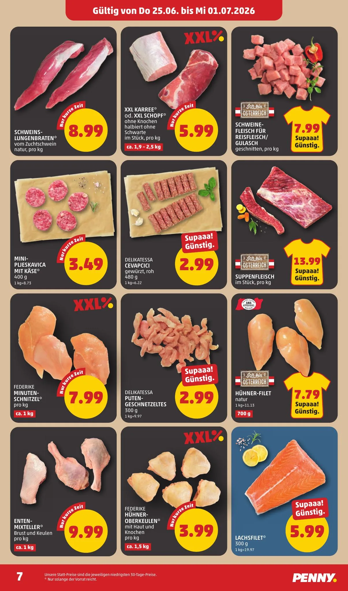 Penny akciós újság Ausztria 06.25–07.01 – 7. oldal