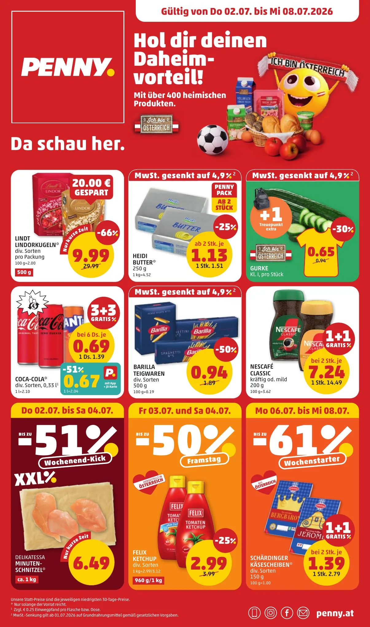 Penny akciós újság Ausztria 07.02–07.08