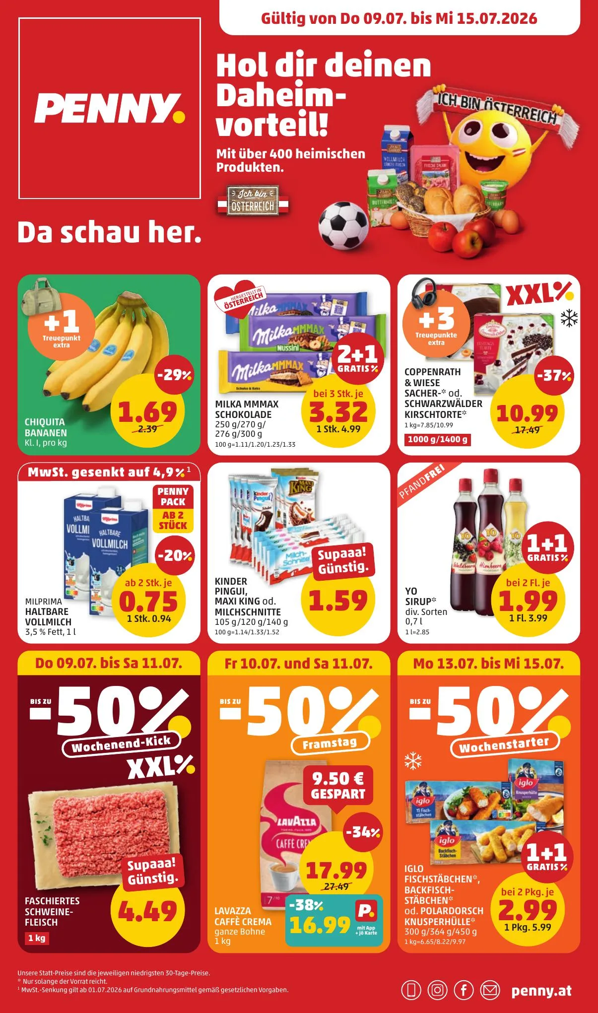 Penny akciós újság Ausztria 07.09–07.15