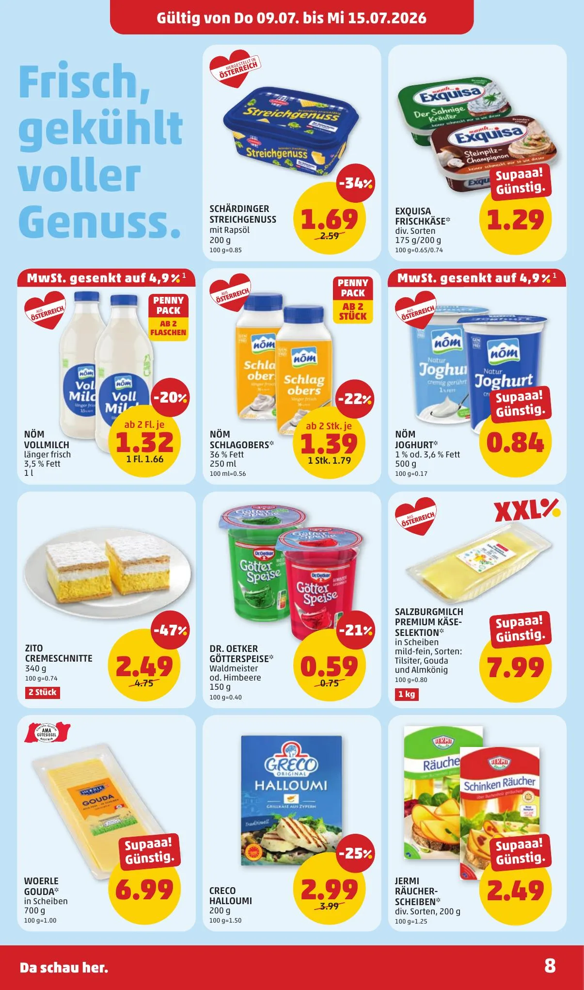 Penny akciós újság Ausztria 07.09–07.15 – 8. oldal