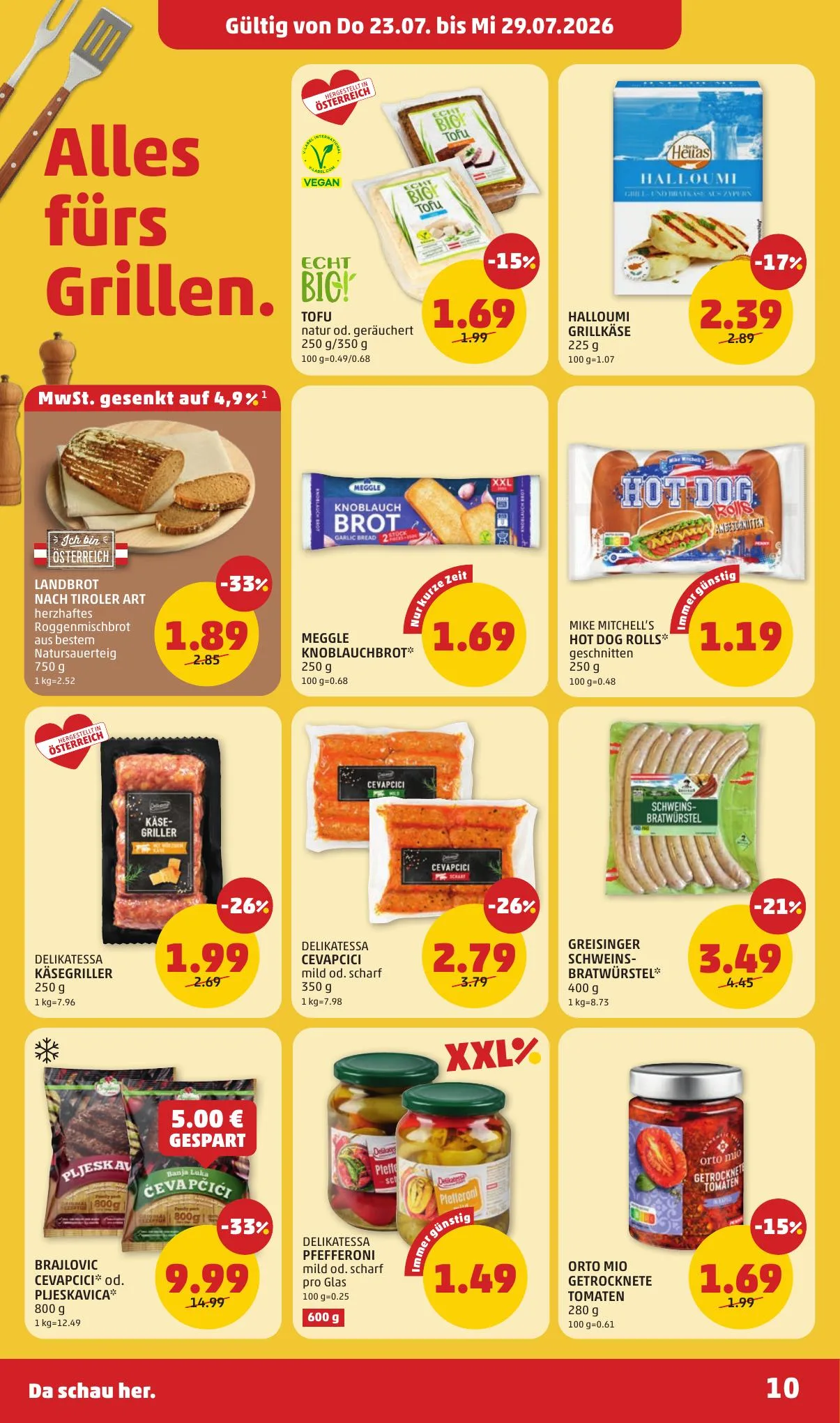 Penny akciós újság Ausztria 07.23–07.29 – 10. oldal