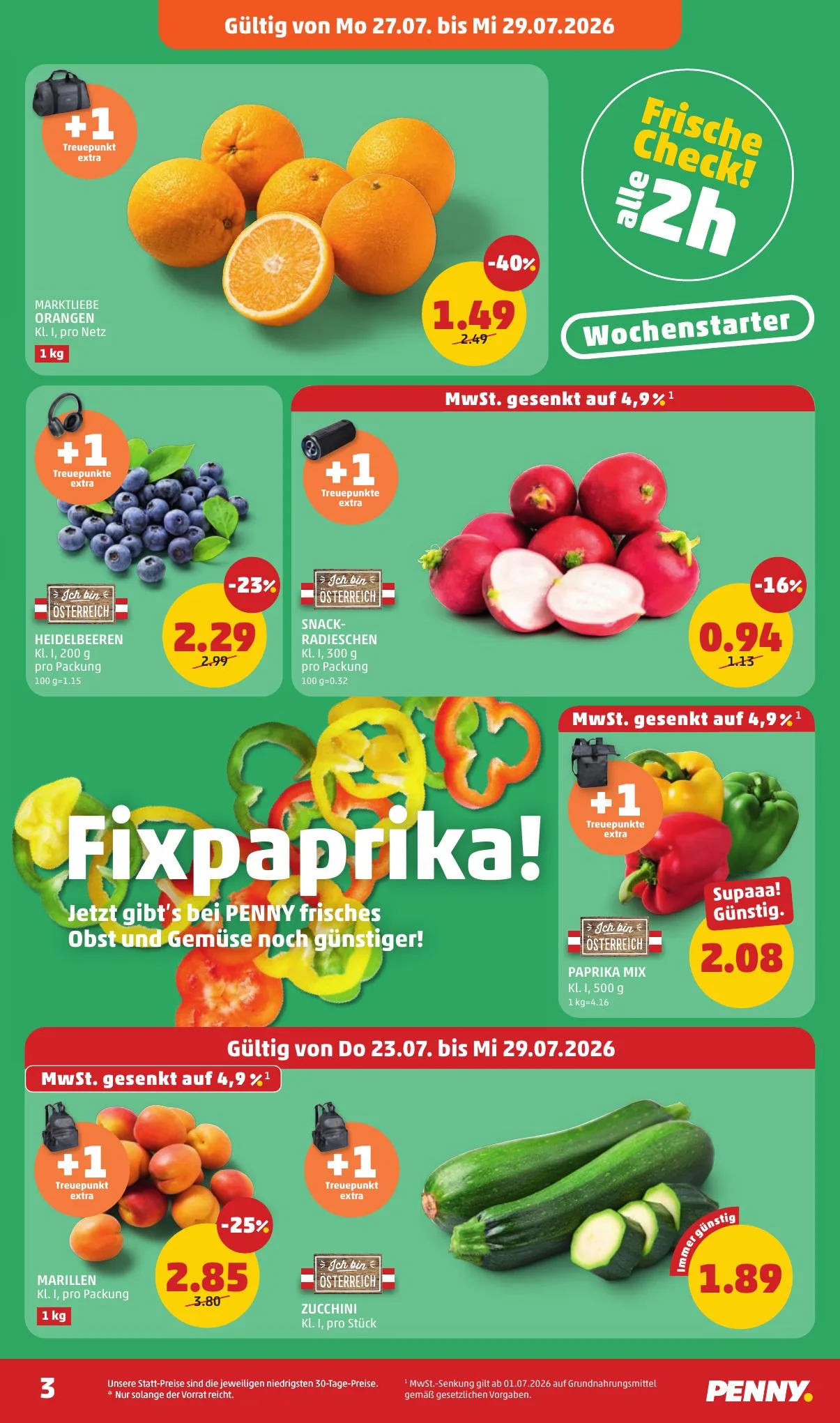 Penny akciós újság Ausztria 07.23–07.29 – 3. oldal