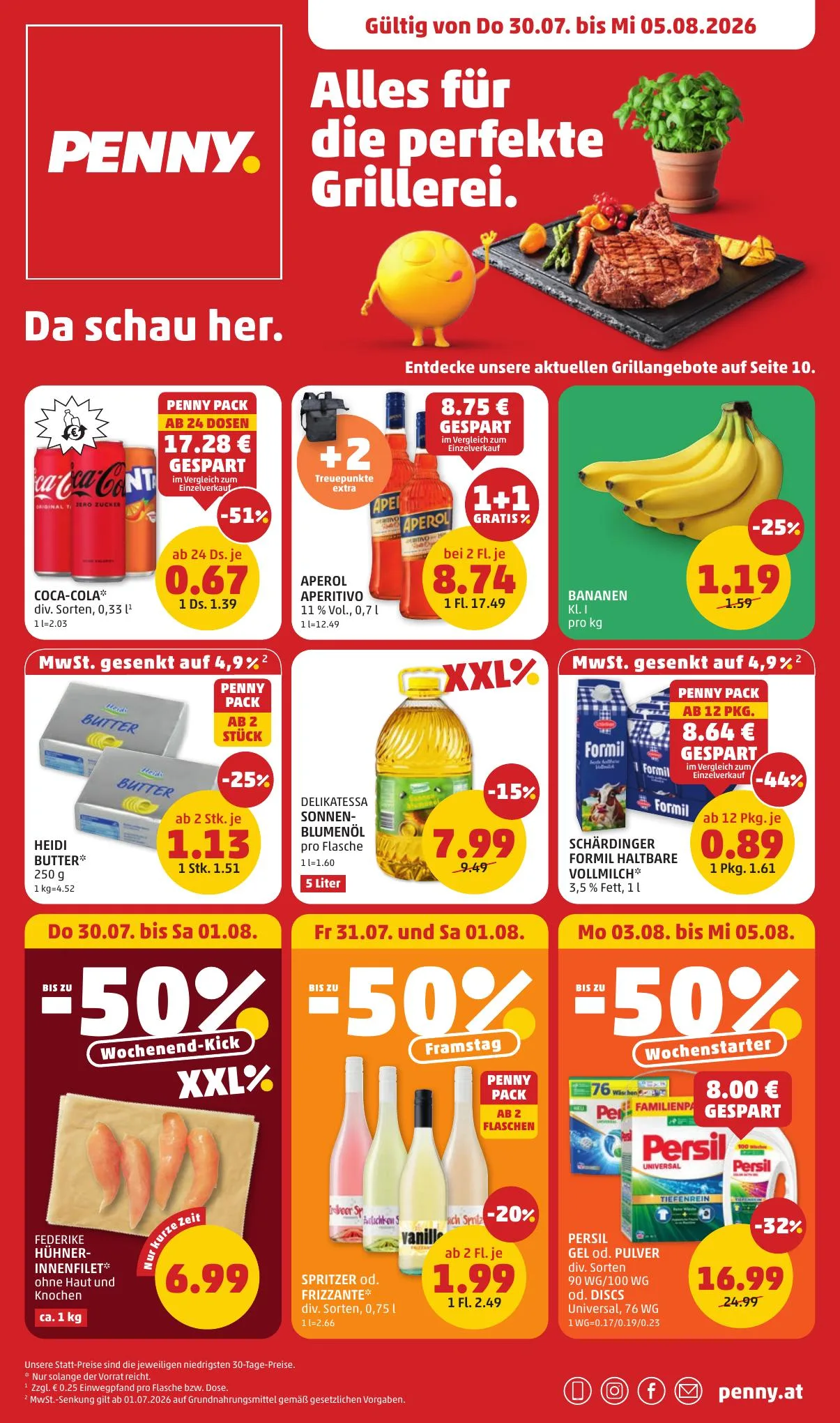 Penny akciós újság Ausztria 07.30–08.05