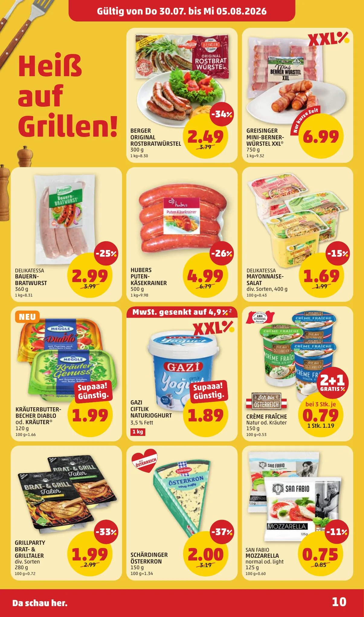 Penny akciós újság Ausztria 07.30–08.05 – 10. oldal