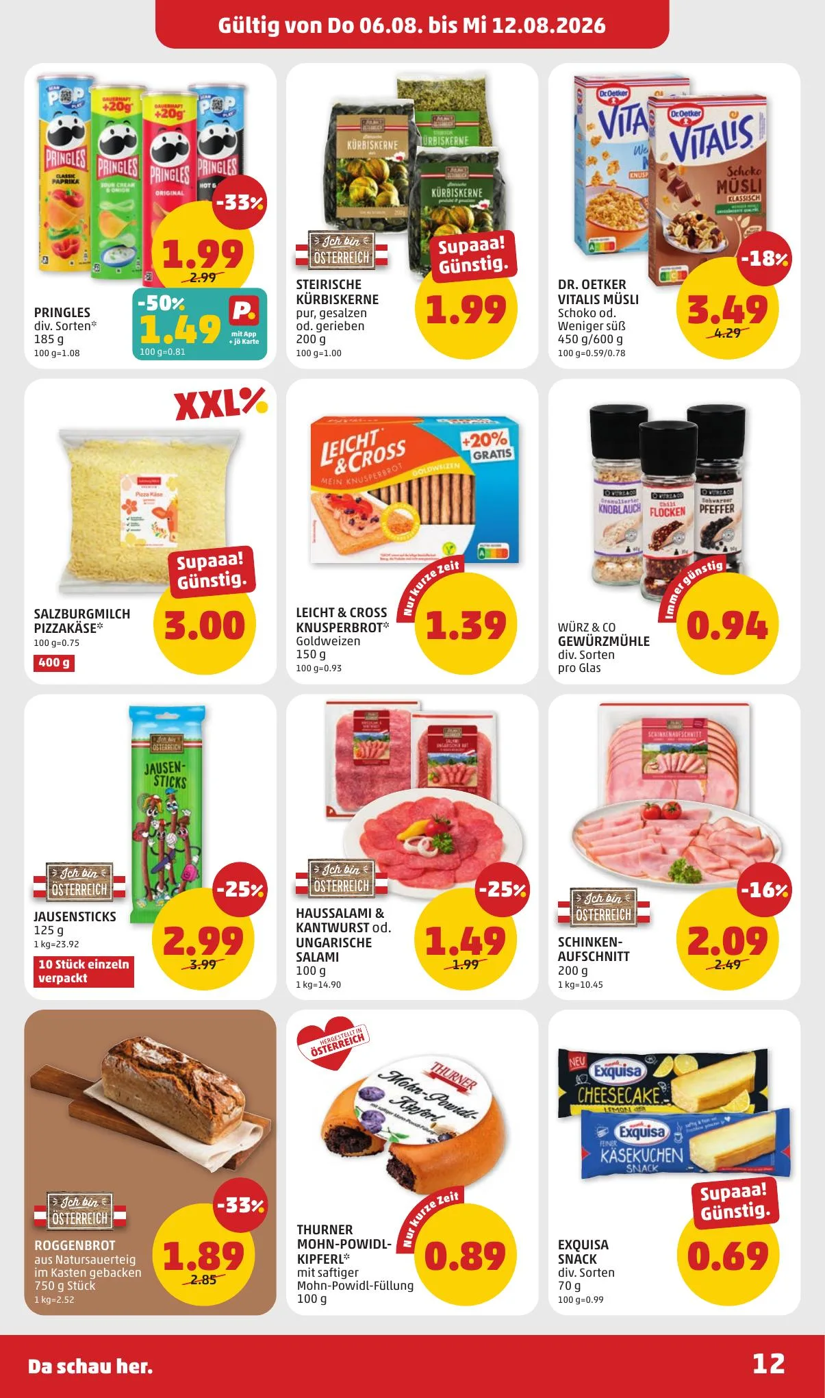 Penny akciós újság Ausztria 08.06–08.12 – 12. oldal