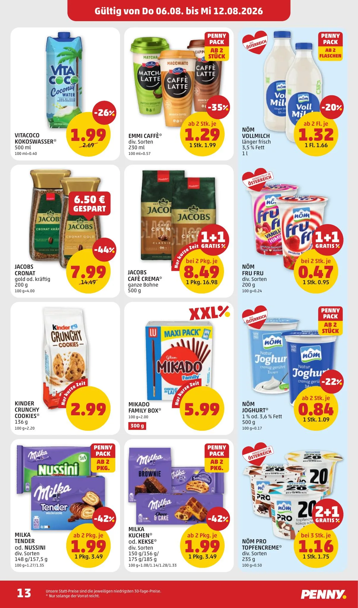 Penny akciós újság Ausztria 08.06–08.12 – 13. oldal