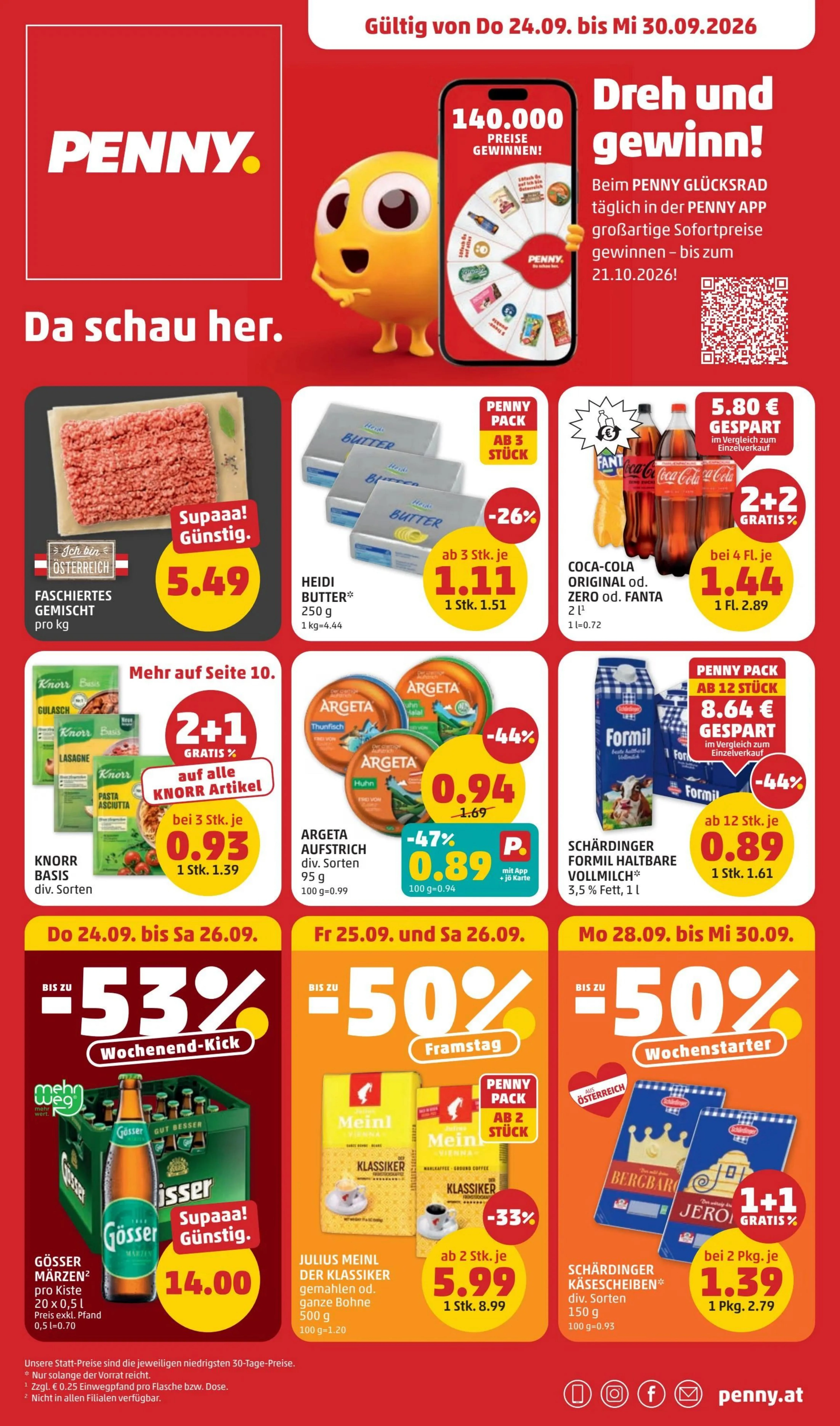 Penny akciós újság Ausztria 09.24–09.30
