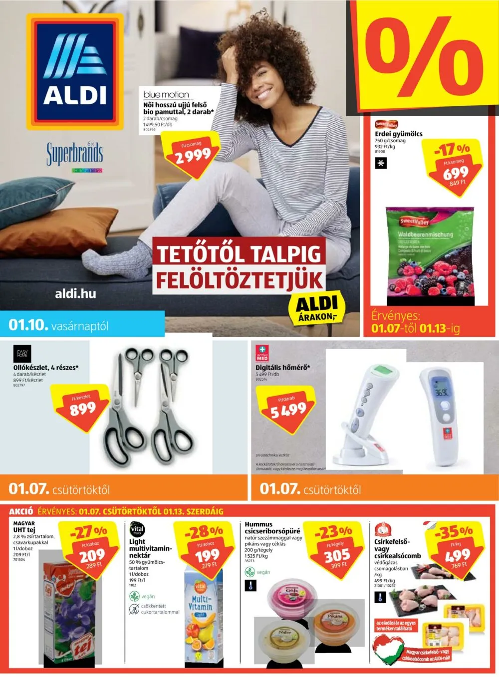 Aldi akciós újság 01.07–01.13
