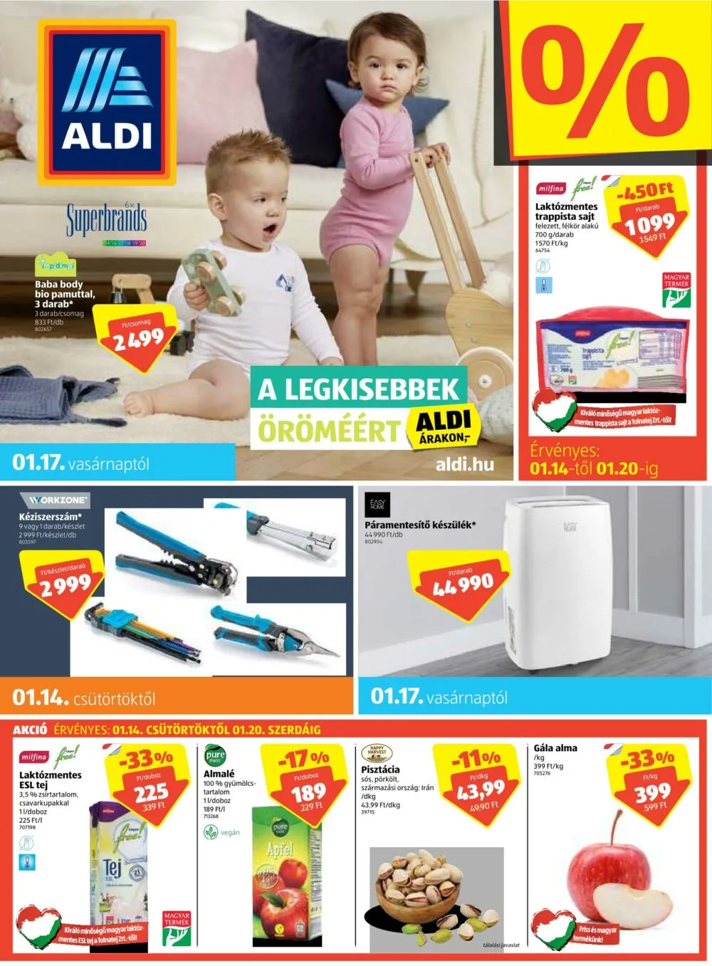 Aldi akciós újság 01.14–01.20
