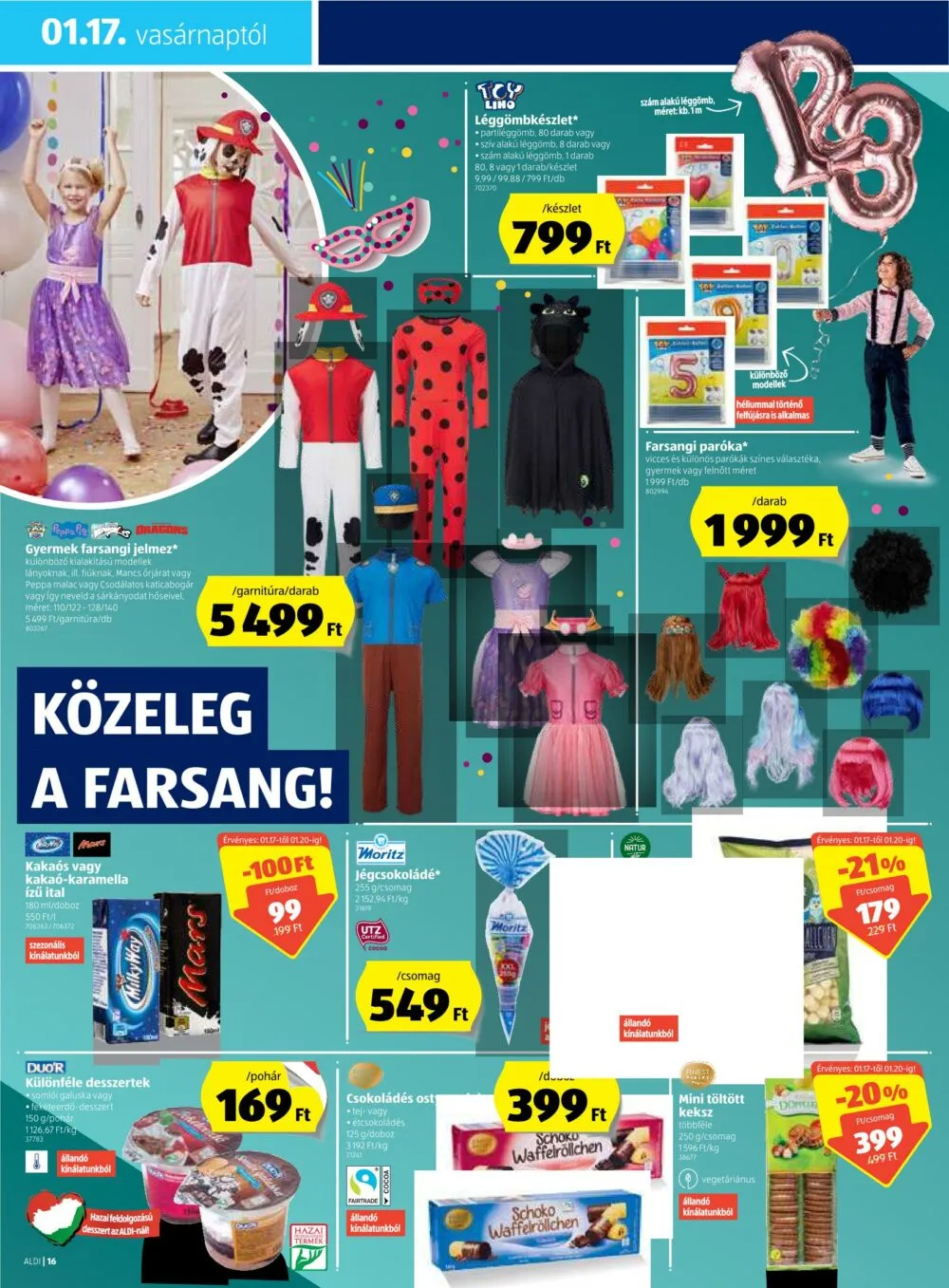Aldi akciós újság 01.14–01.20 – 16. oldal