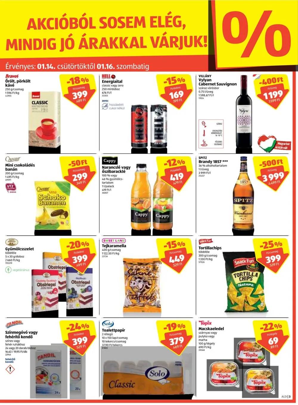 Aldi akciós újság 01.14–01.20 – 3. oldal