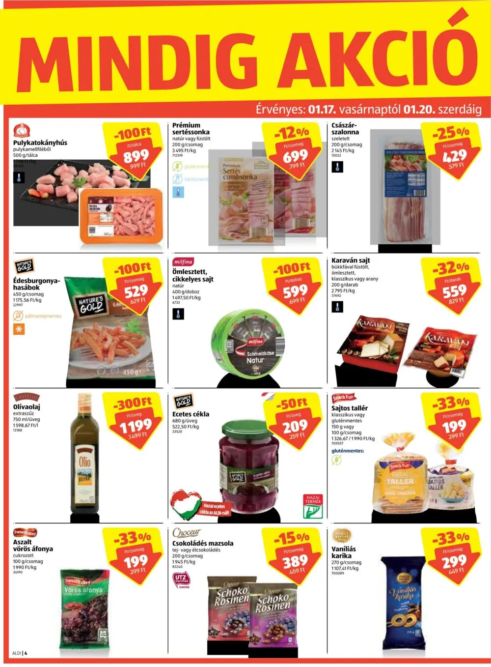Aldi akciós újság 01.14–01.20 – 4. oldal