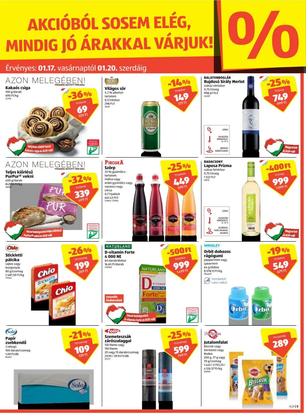 Aldi akciós újság 01.14–01.20 – 5. oldal