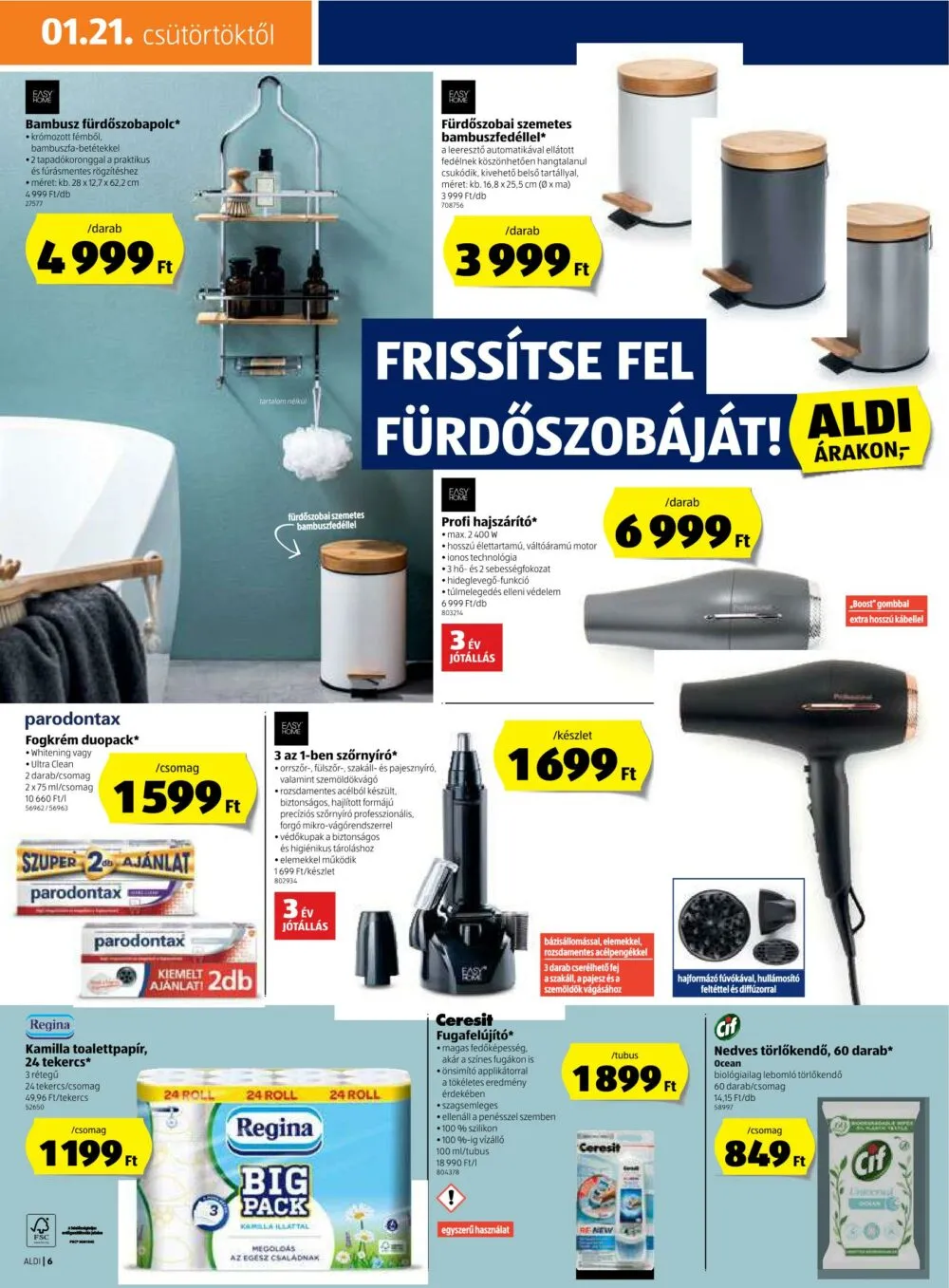 Aldi akciós újság 01.21–01.27 – 6. oldal