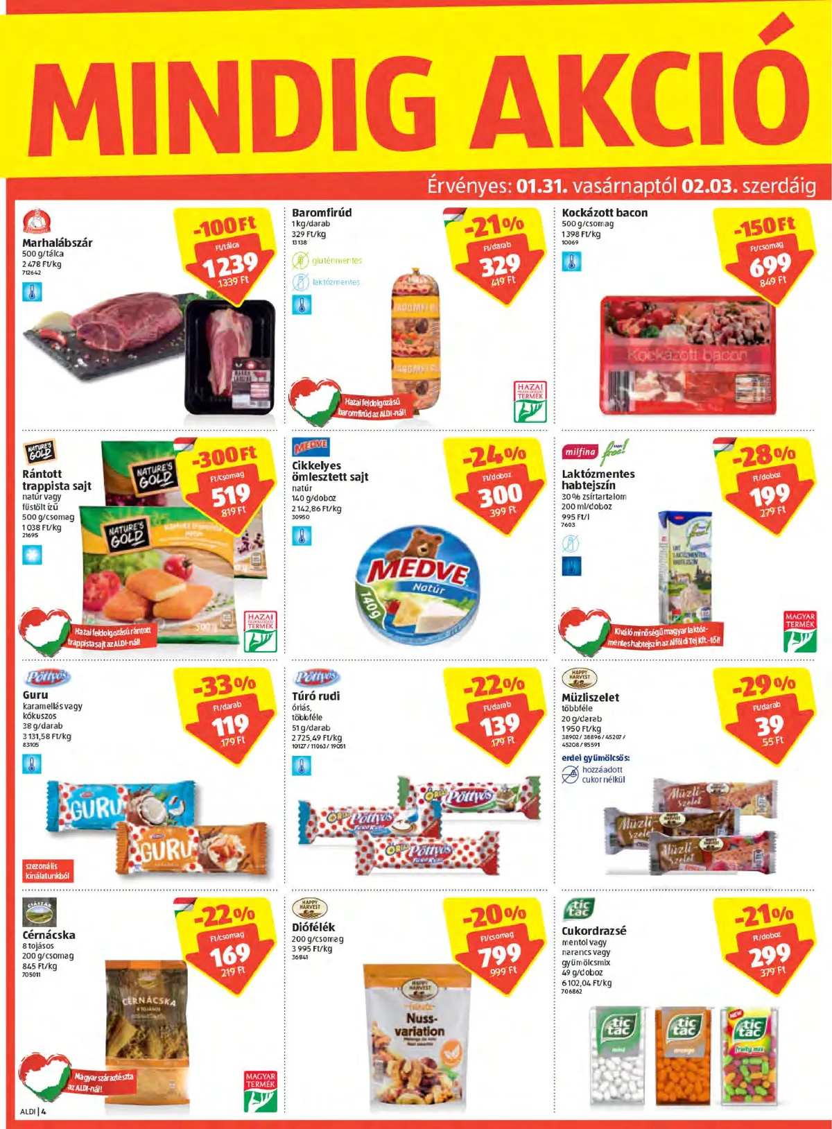 Aldi akciós újság 01.28–02.03 – 4. oldal