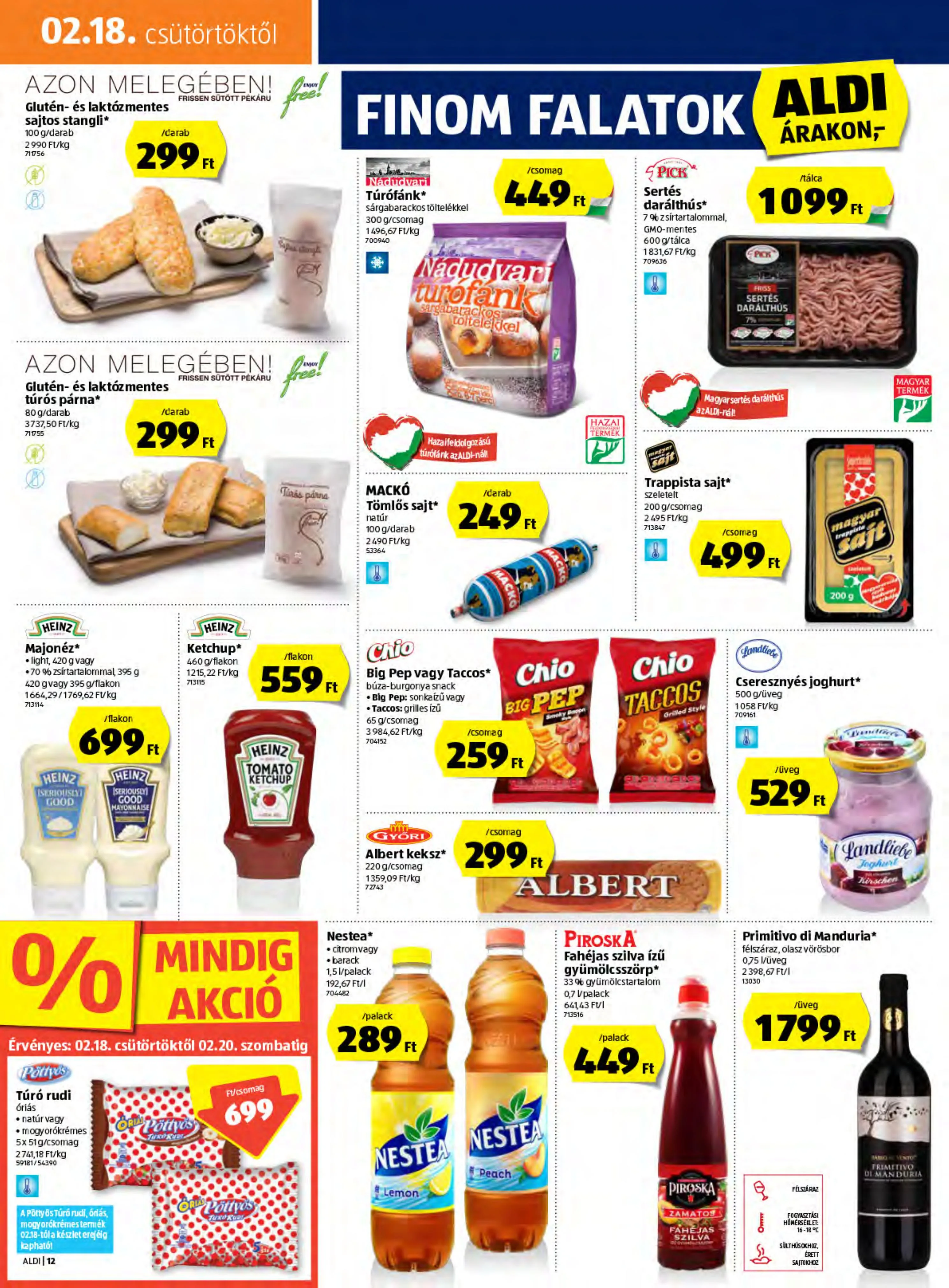 Aldi akciós újság 02.18–02.24 – 12. oldal