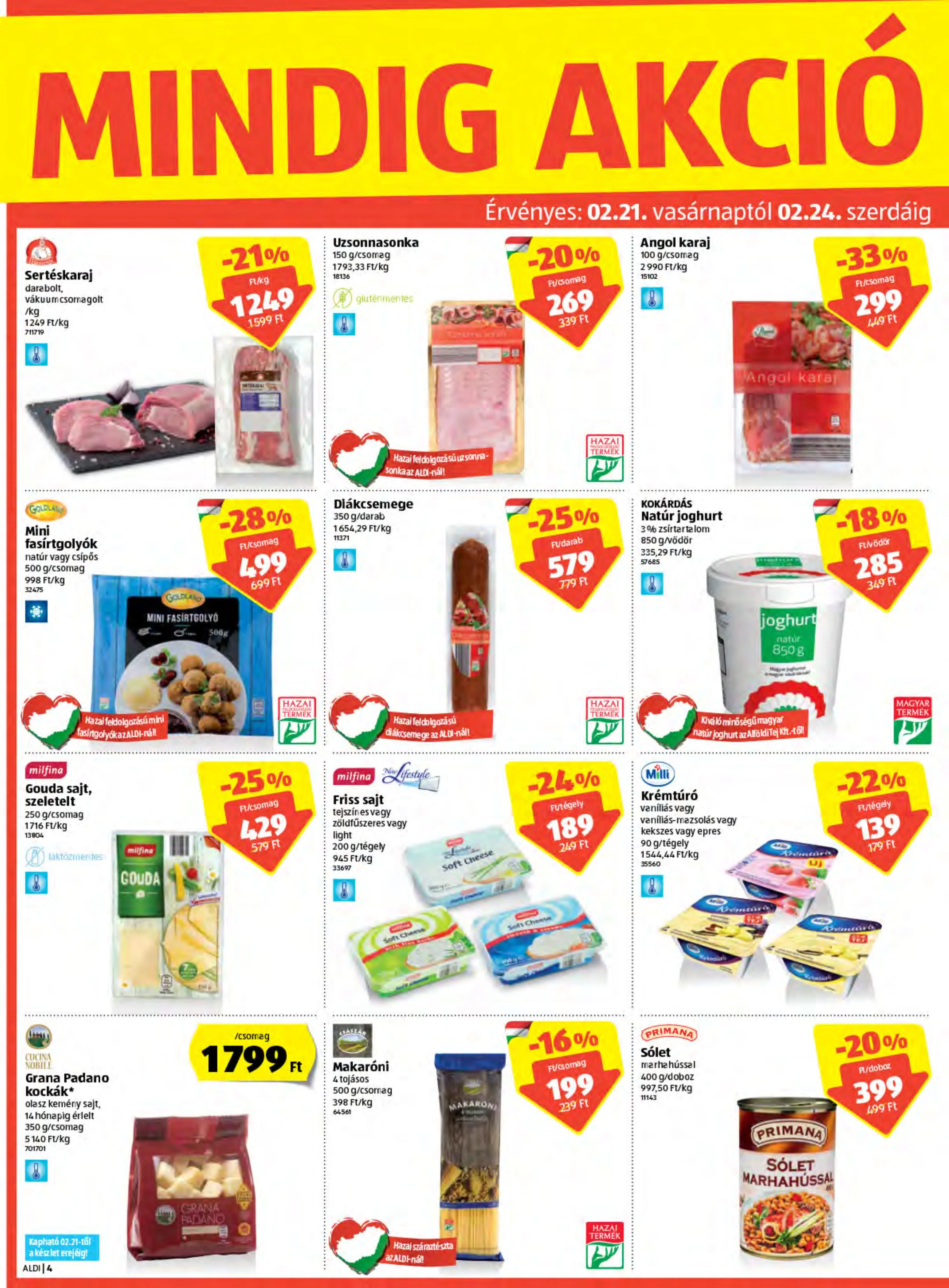 Aldi akciós újság 02.18–02.24 – 4. oldal
