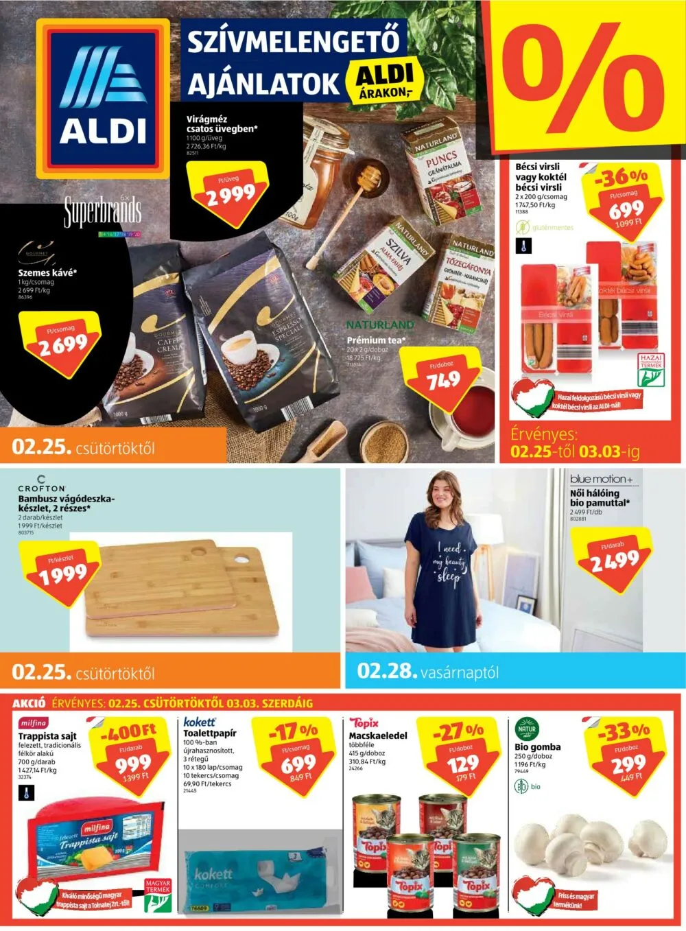 Aldi akciós újság 02.25–03.03