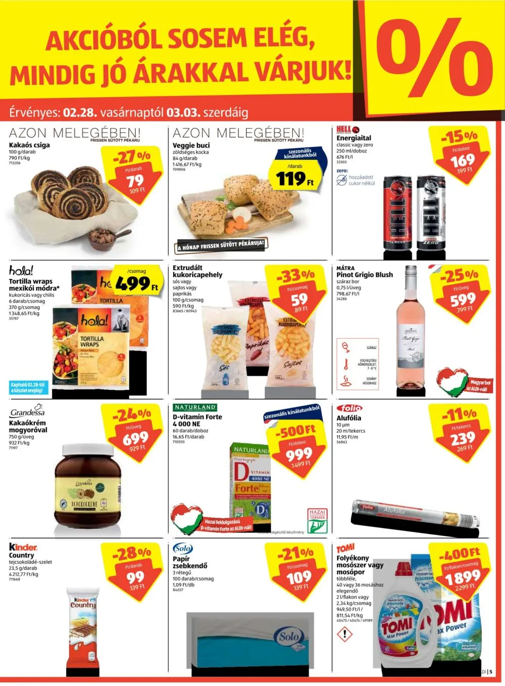 Aldi akciós újság 02.25–03.03 – 5. oldal