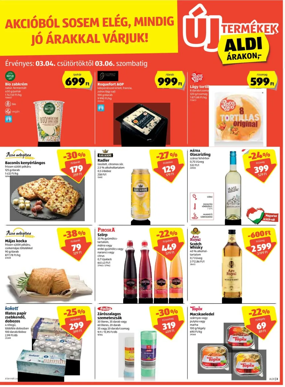 Aldi akciós újság 03.04–03.10 – 3. oldal