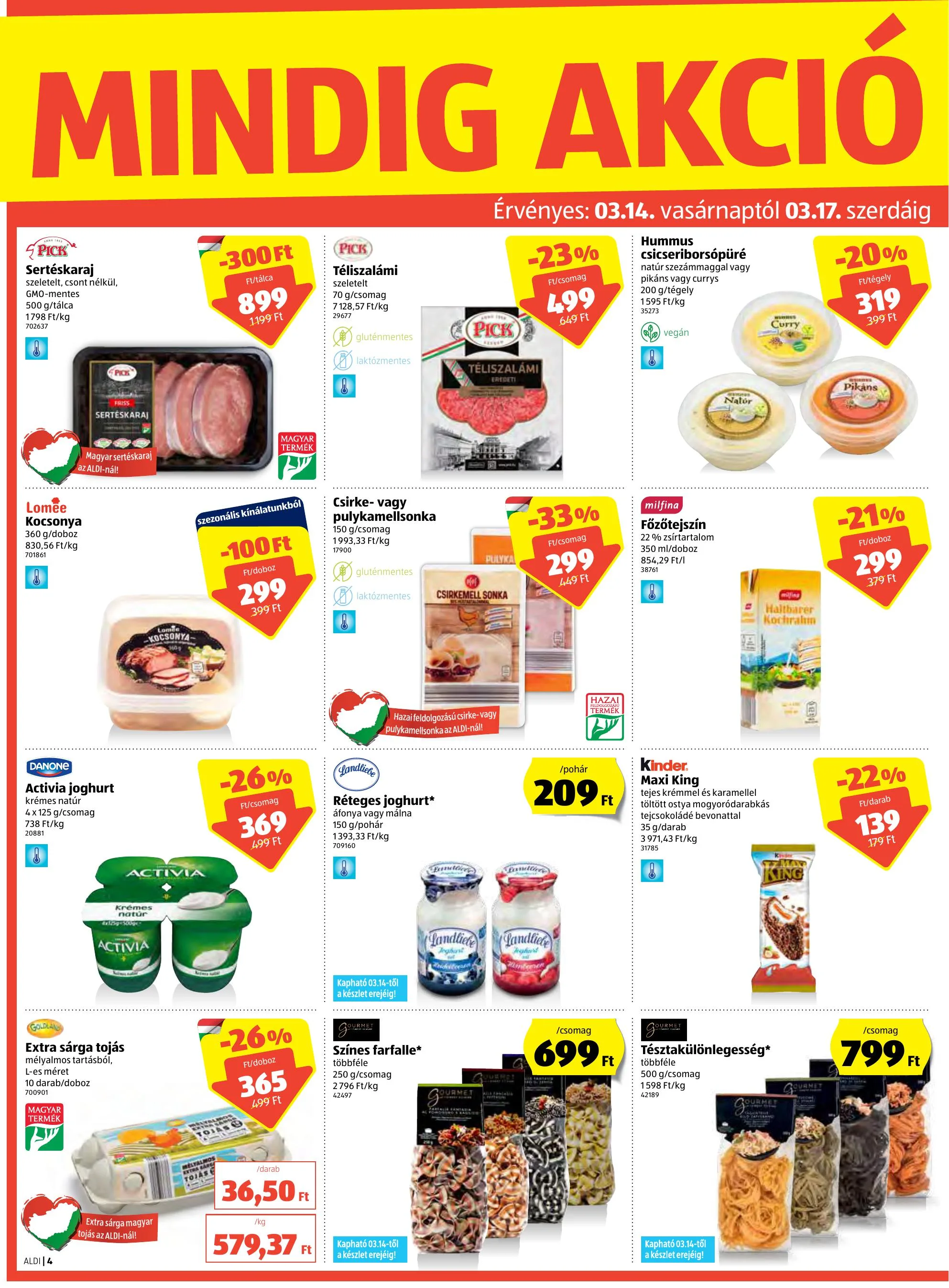 Aldi akciós újság 03.11–03.17 – 4. oldal