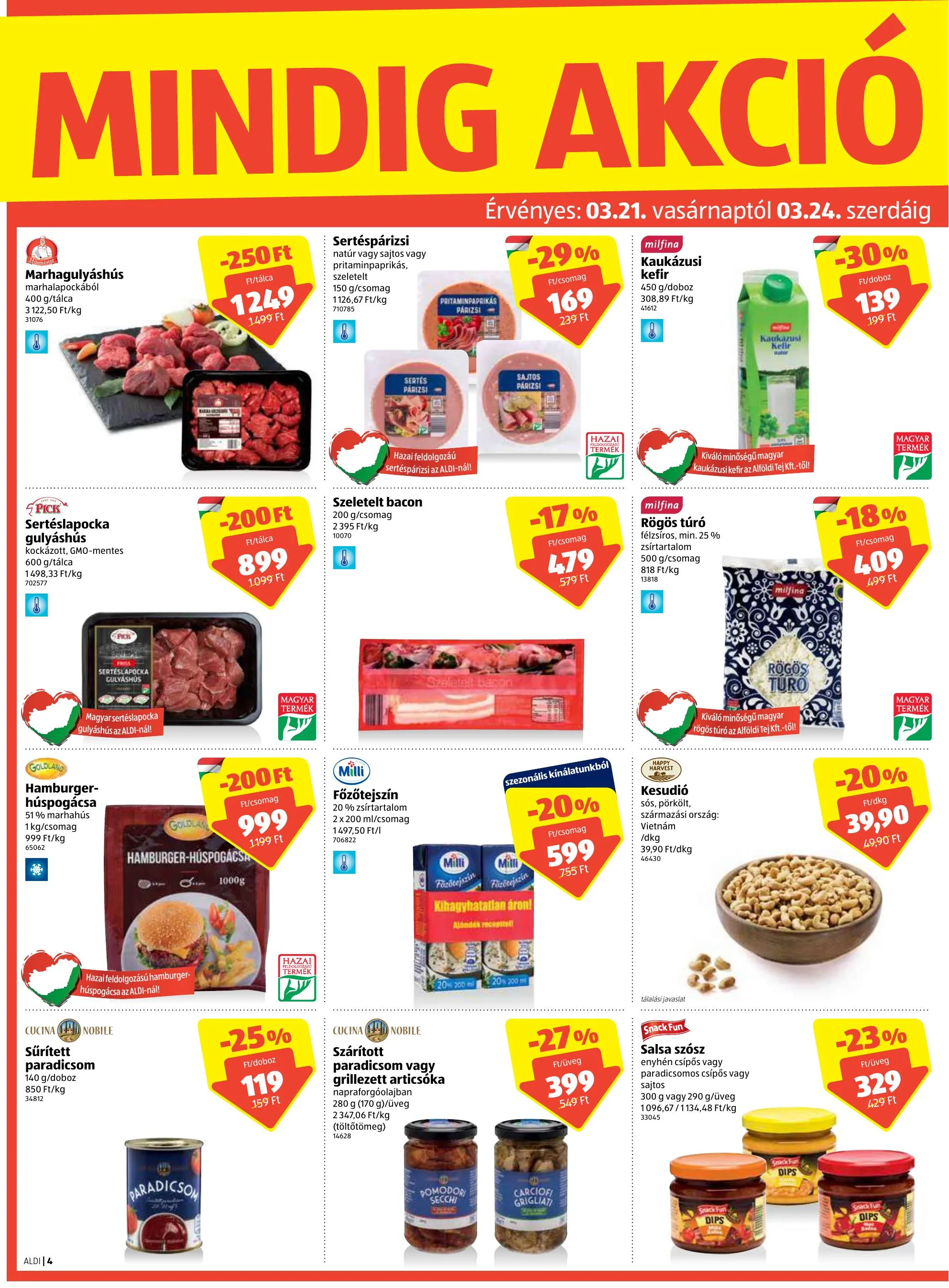 Aldi akciós újság 03.18–03.24 – 4. oldal