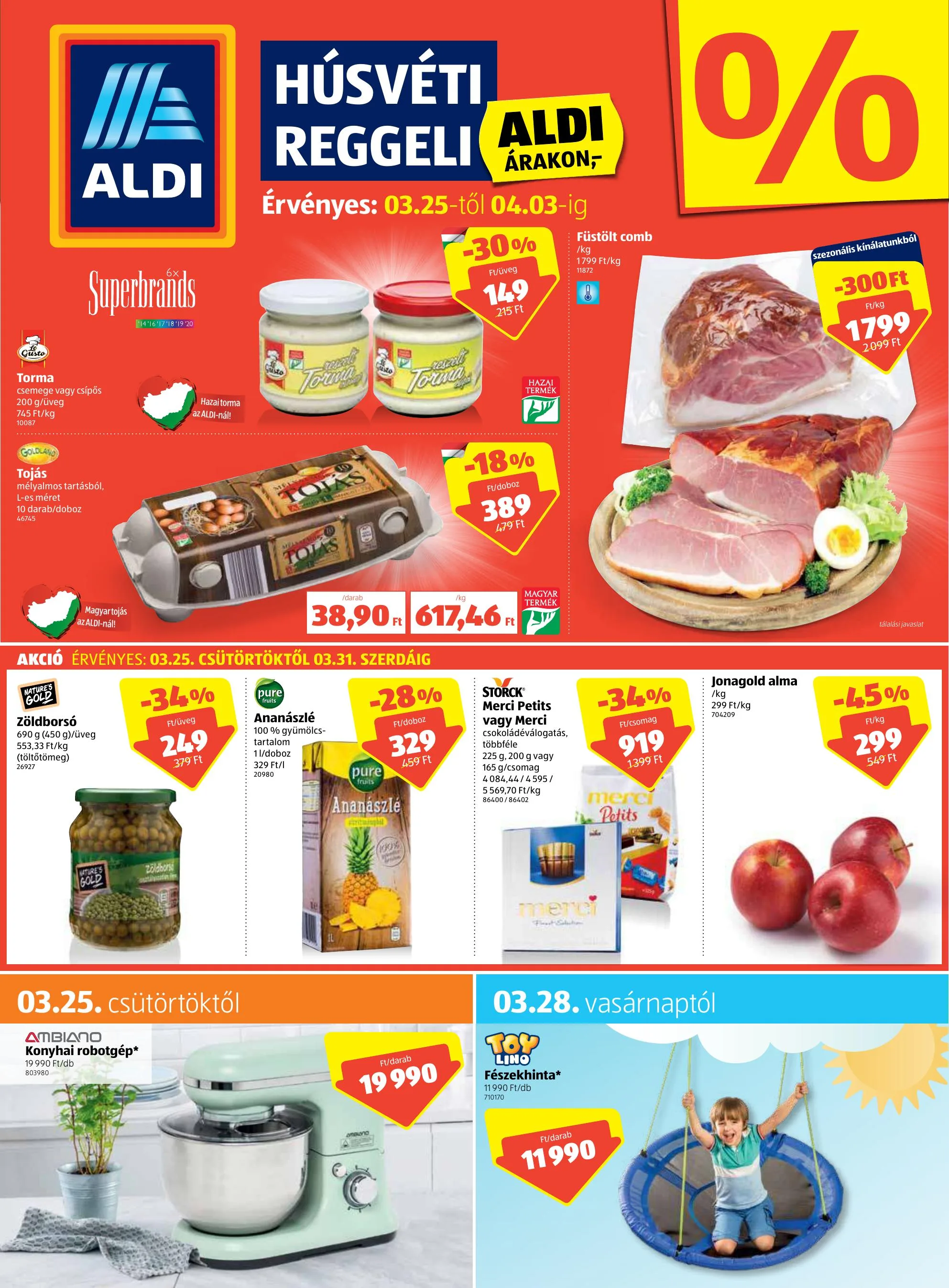 Aldi akciós újság 03.25–04.03
