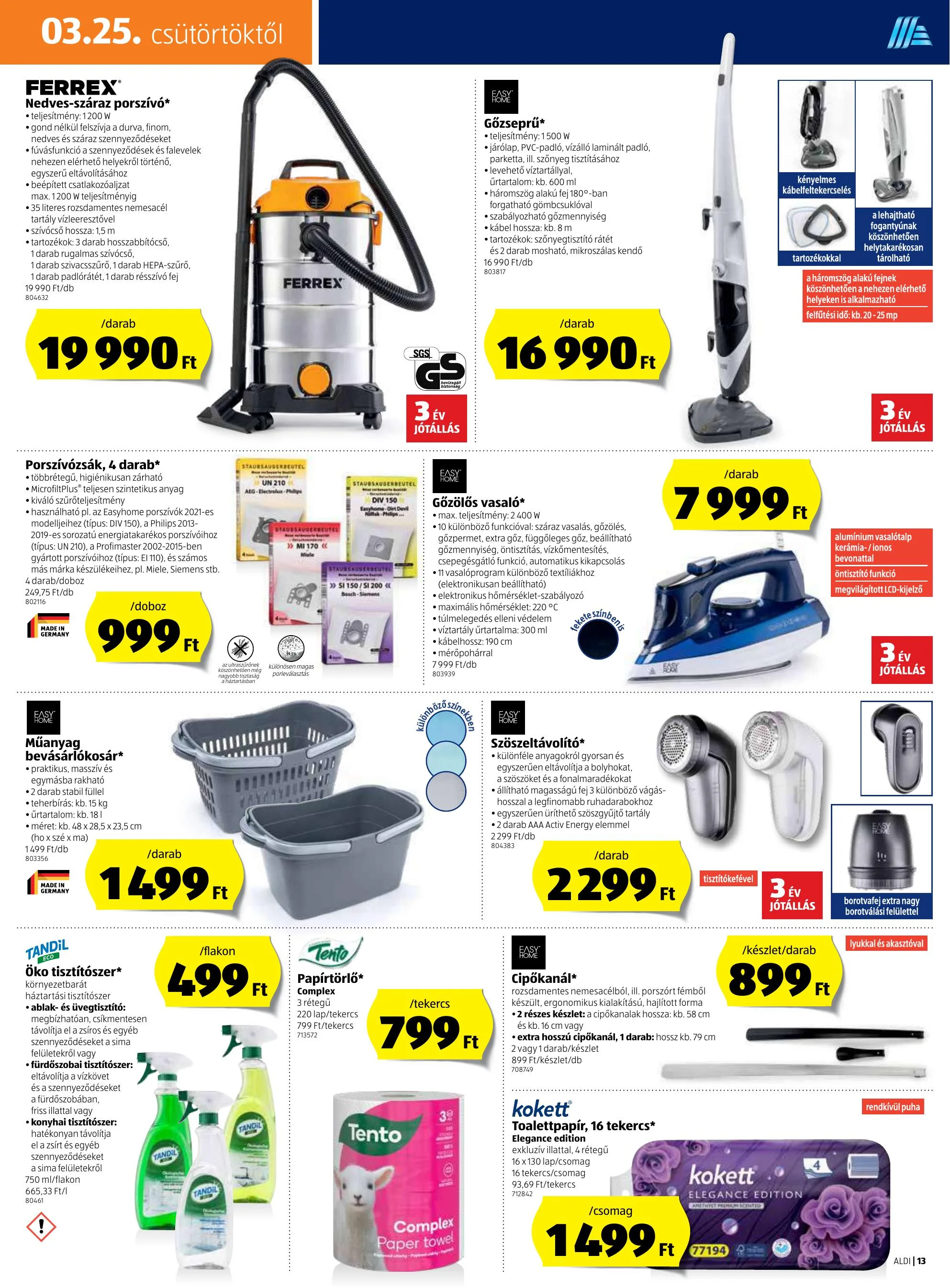 Aldi akciós újság 03.25–04.03 – 13. oldal