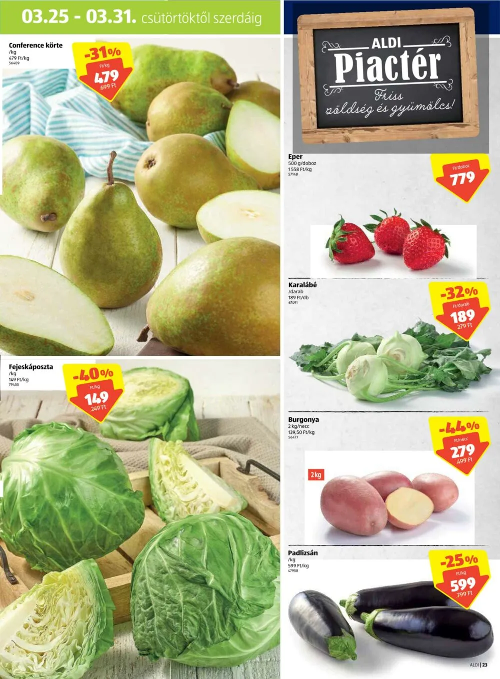 Aldi akciós újság 03.25–04.03 – 23. oldal