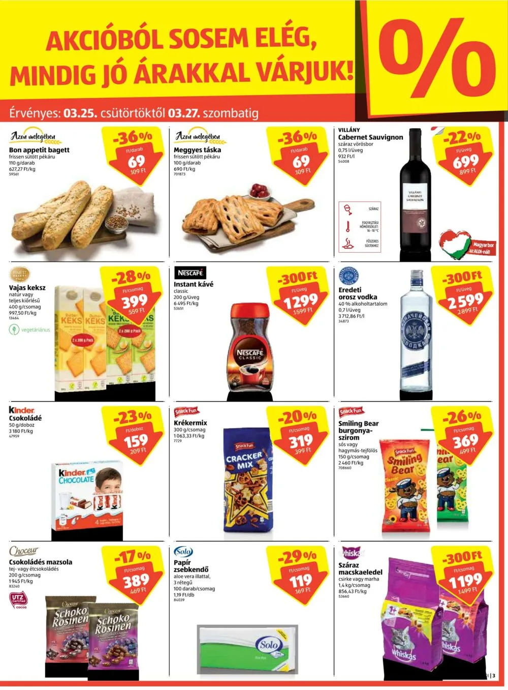 Aldi akciós újság 03.25–04.03