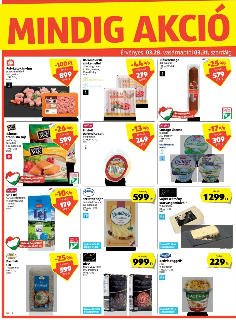 Aldi akciós újság 03.25–04.03 – 4. oldal