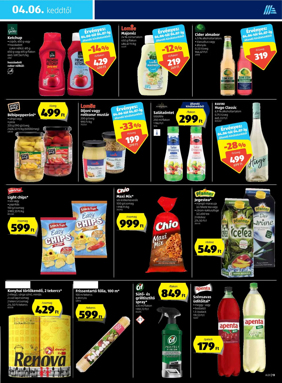 Aldi akciós újság 04.01–04.07 – 13. oldal
