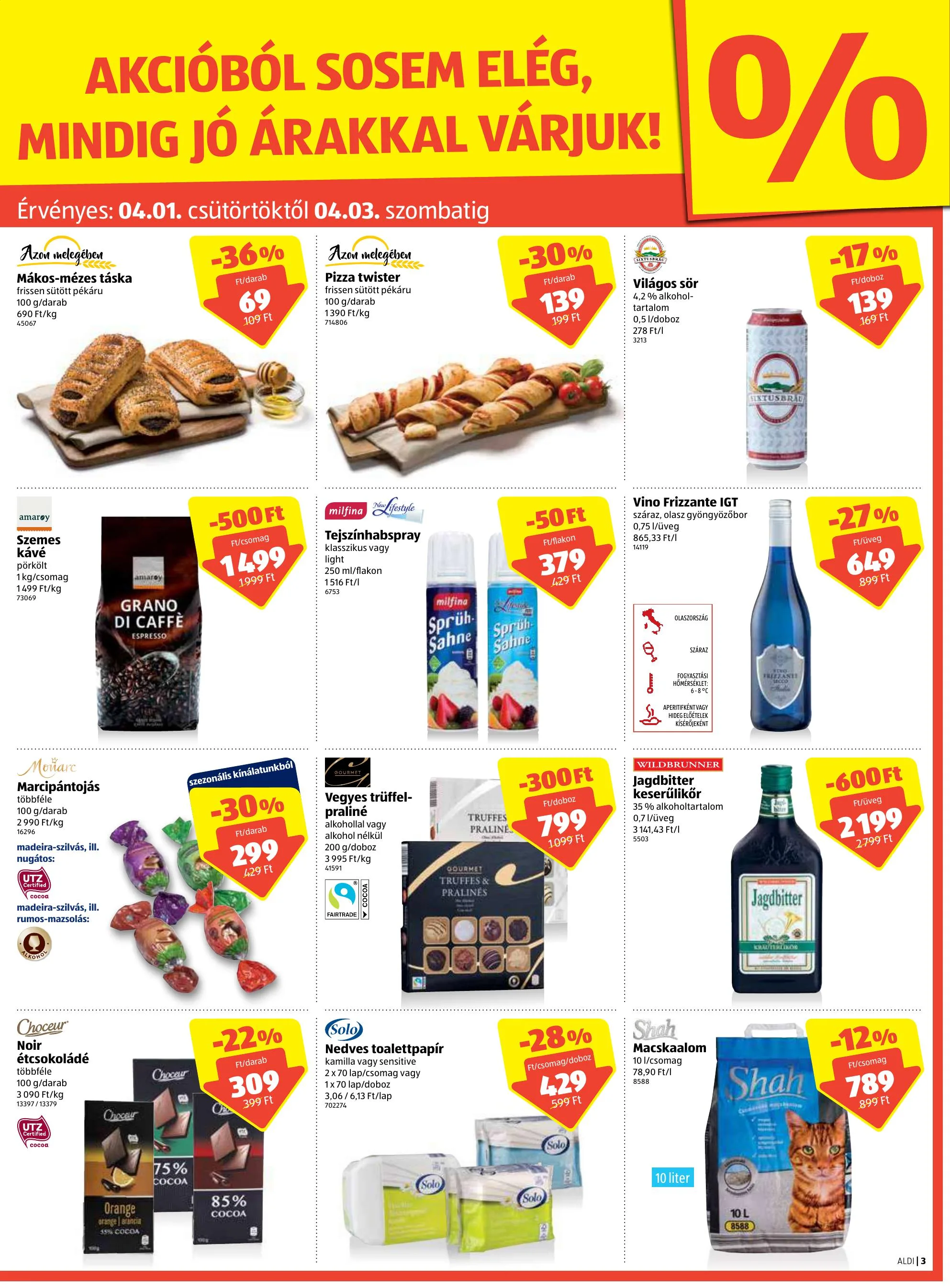 Aldi akciós újság 04.01–04.07 – 3. oldal