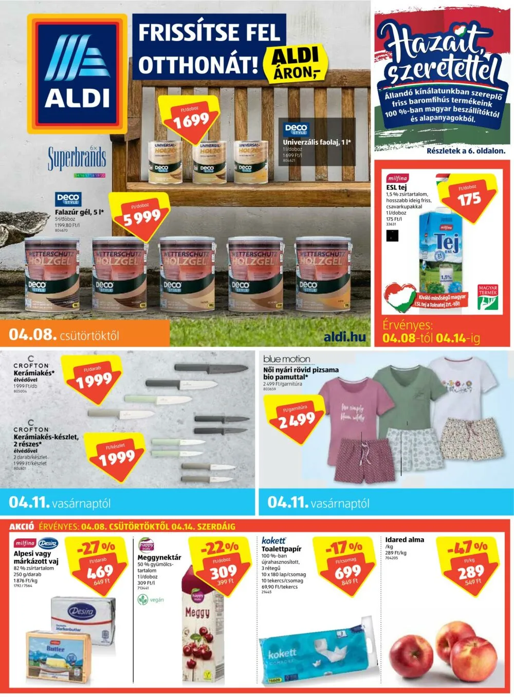 Aldi akciós újság 04.08–04.14