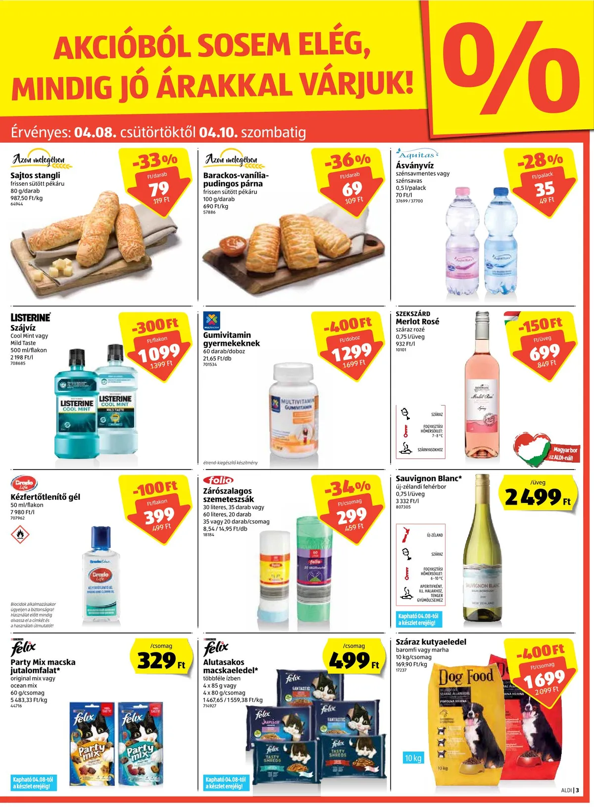 Aldi akciós újság 04.08–04.14 – 3. oldal