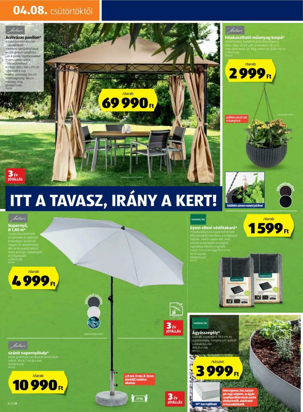 Aldi akciós újság 04.08–04.14 – 8. oldal