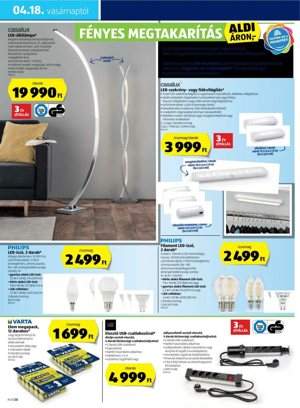 Aldi akciós újság 04.15–04.21 – 22. oldal