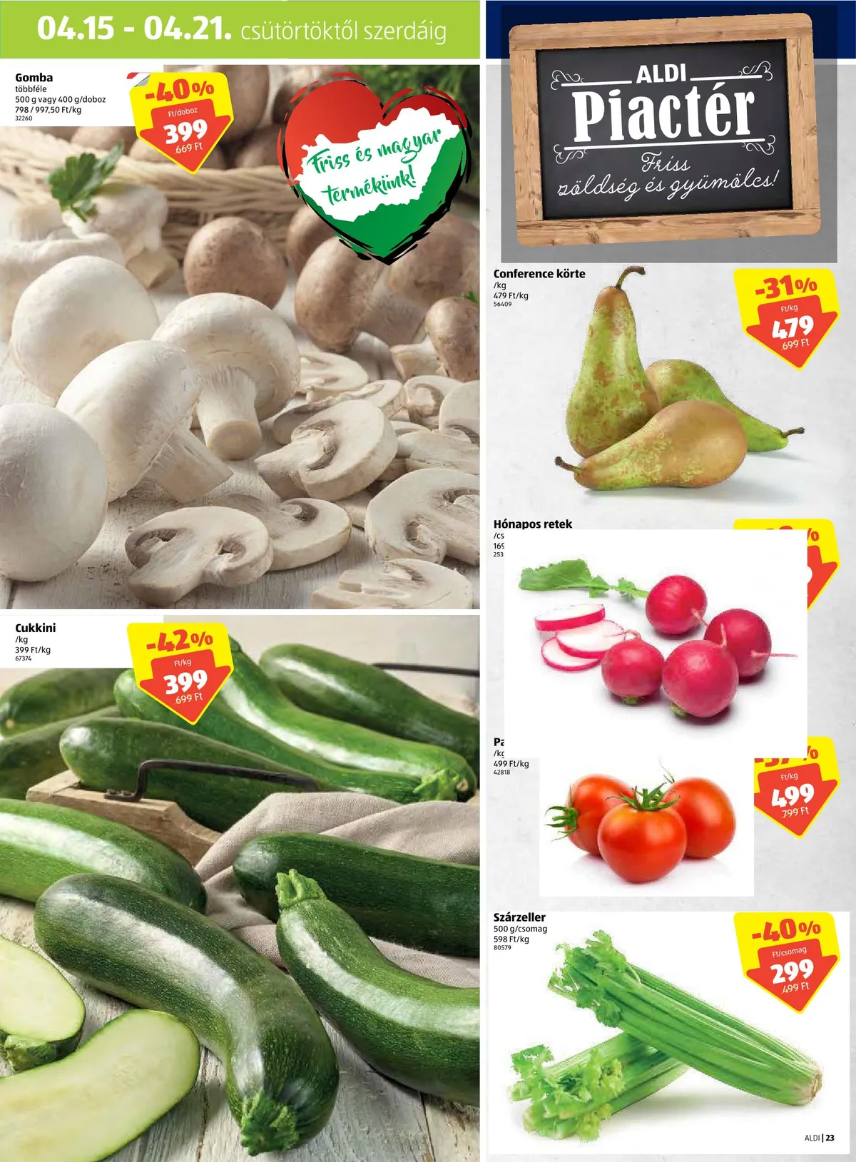 Aldi akciós újság 04.15–04.21 – 23. oldal