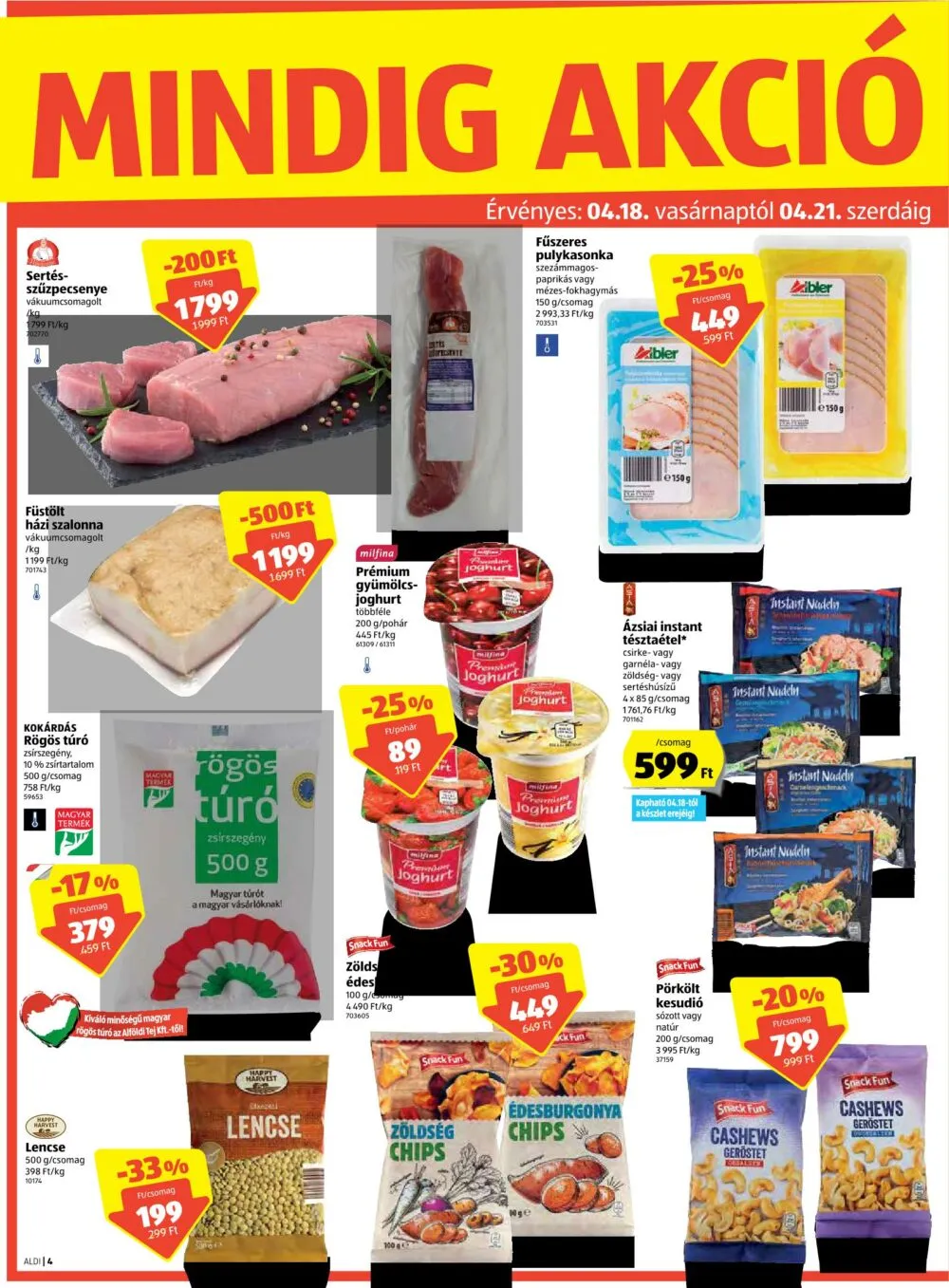 Aldi akciós újság 04.15–04.21 – 4. oldal